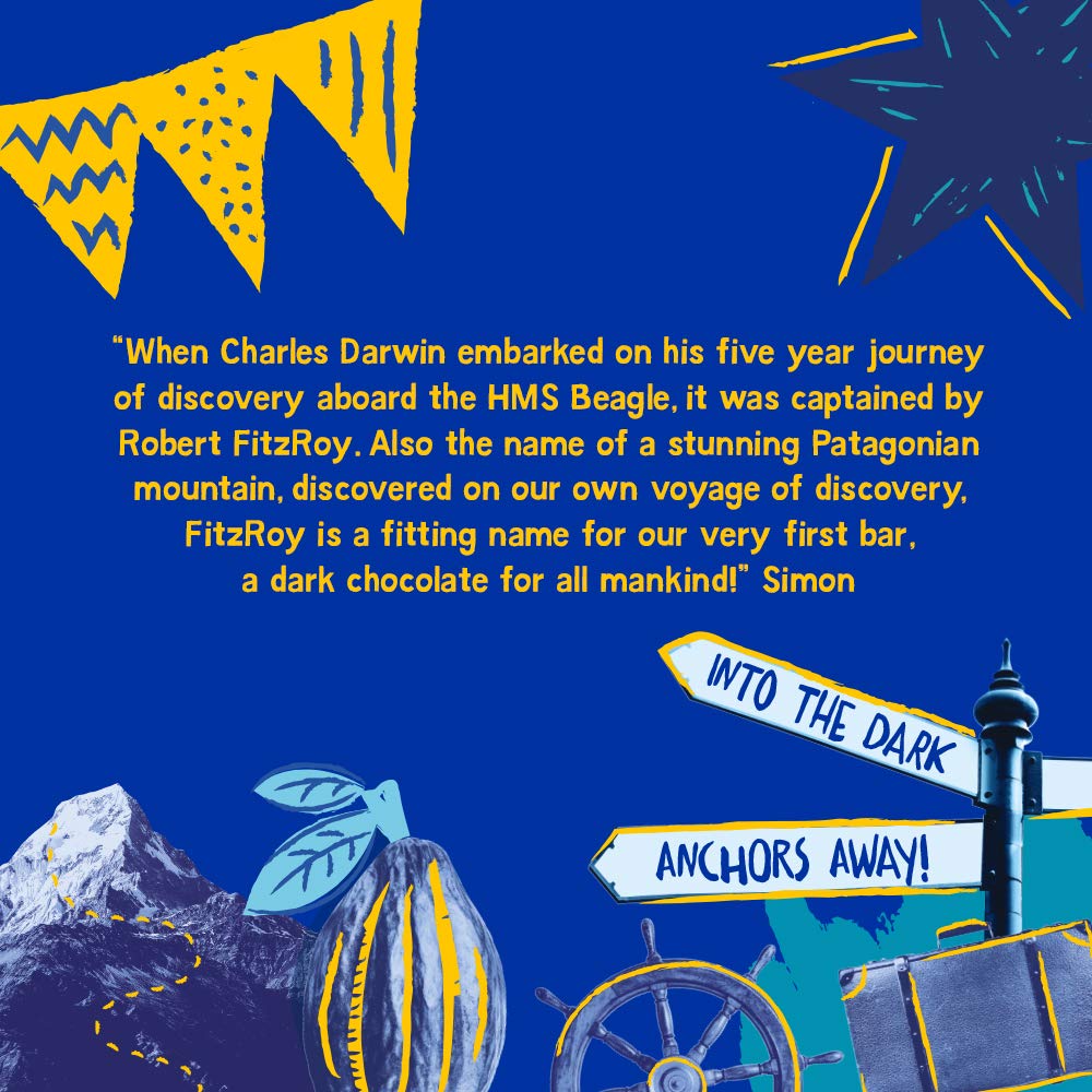 Montezuma - FitzRoy 74% Cocoa Dark Chocolate Mini Bar, Organic, Vegan, Gluten-Free 4