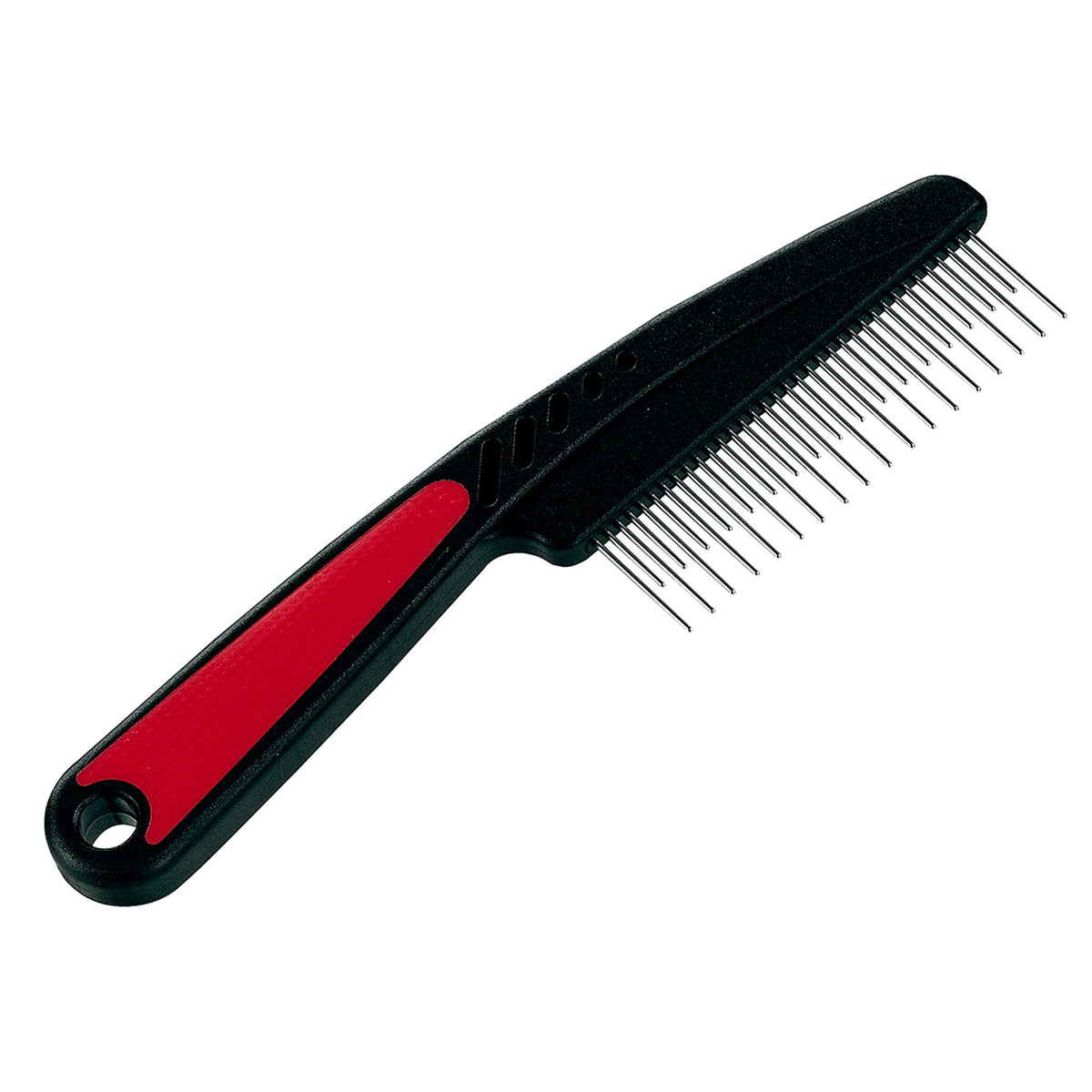 Ferplast Steel Comb with Rotating Teeth - Ergonomic Handle | 20 x 5.5 cm | Red 1