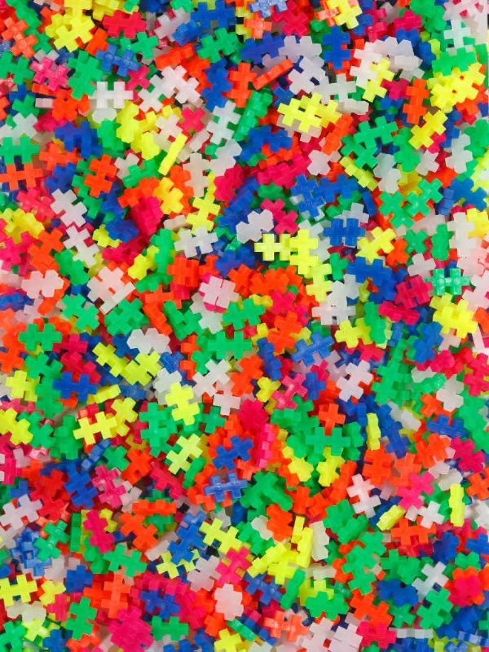 PLUS PLUS Building Blocks Toy - 240 Pieces, Neon Color, Ages 5+ 6