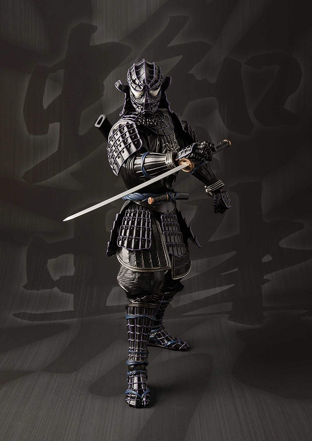 Bandai Tamashii Nations Meisho Manga Realization - Onmitsu Black Samurai Spiderman Action Figure (BAS55101)