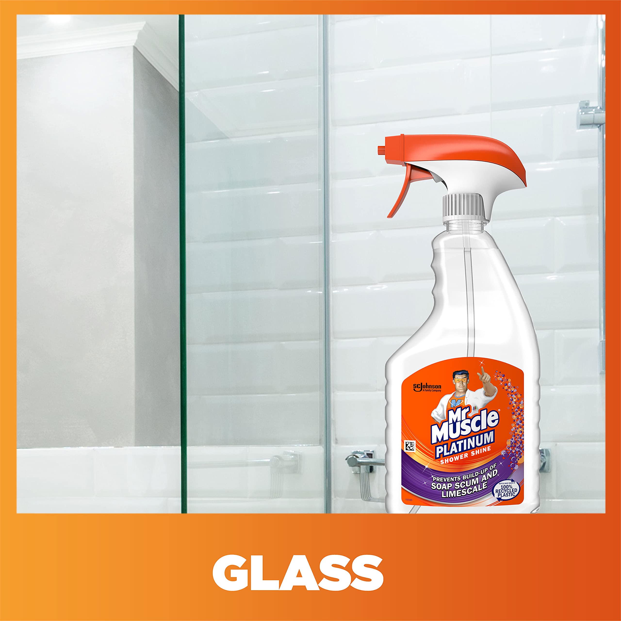 Mr Muscle Platinum Shower Shine Spray - Prevents Limescale & Soap Scum | 750 ml 7