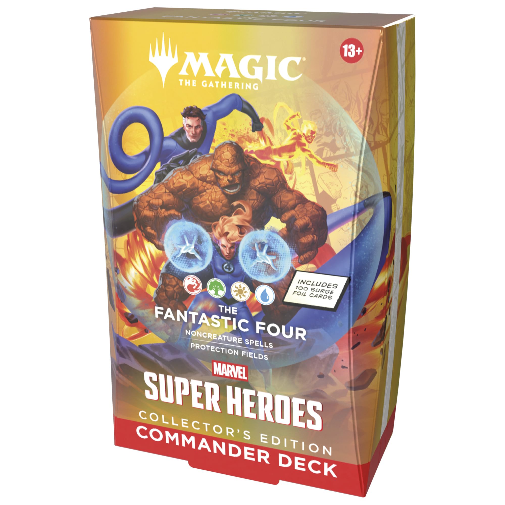Magic: The Gathering - Marvel Super Heroes Collector’s Edition Commander Deck | 100 Surge Foil Cards | Fantastic Four 1