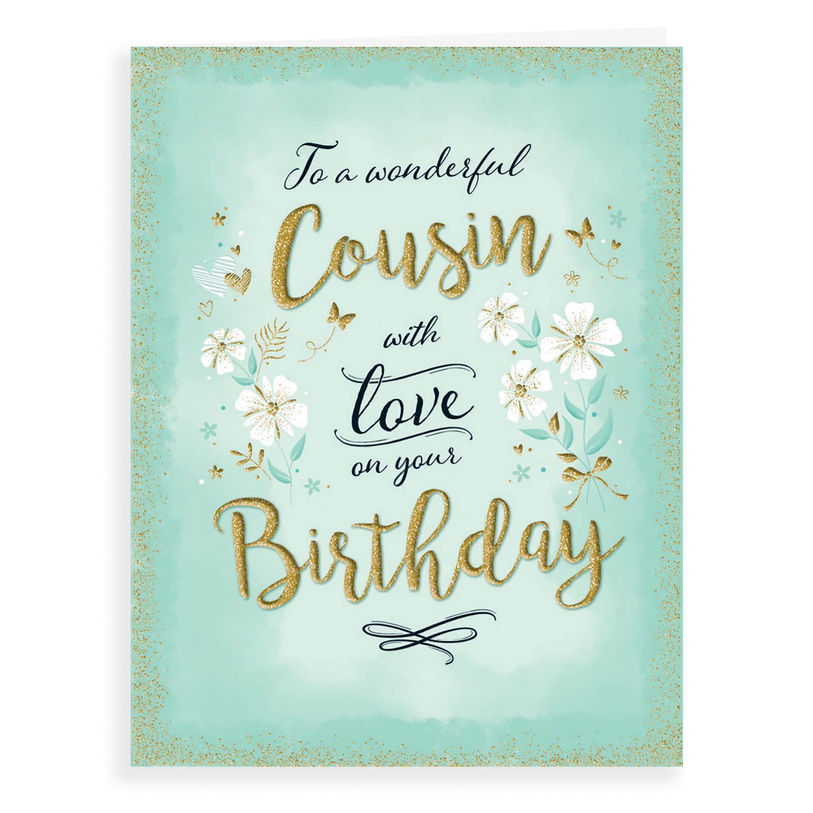 Piccadilly Greetings Cousin F Birthday Card | 8 x 6 Inches | Multicolor 1
