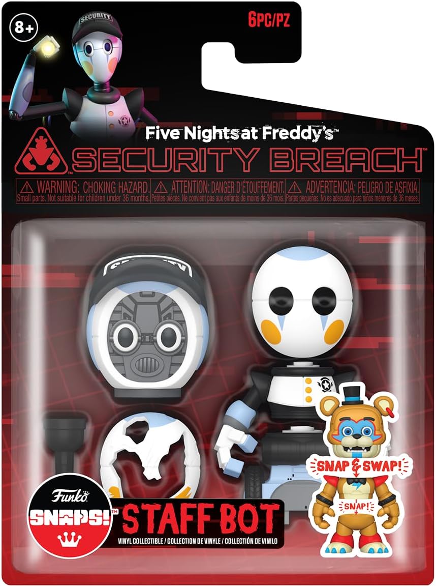 Funko SNAPS! Five Nights at Freddy's: Security Breach - Staff Bot Vinyl Figure 1
