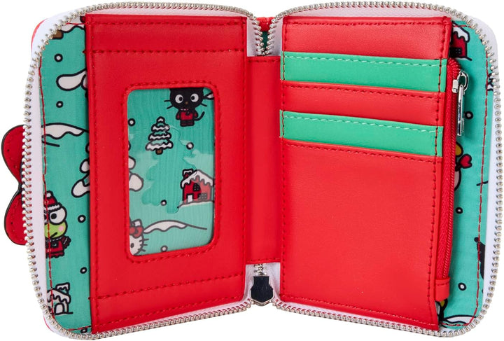 Loungefly Sanrio Winter Wonderland Zip Around Wallet Red (Model Number: N/A)