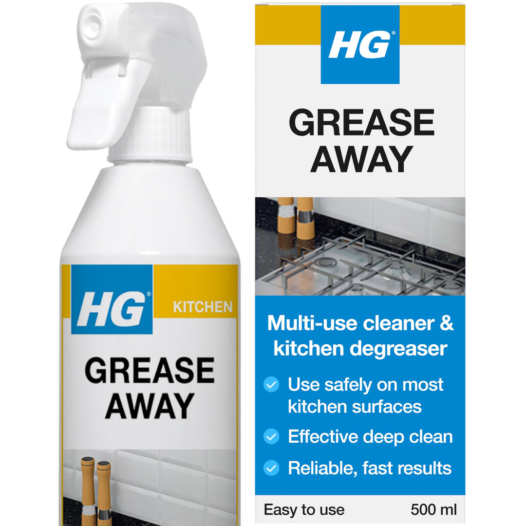 HG Grease Away - Kitchen Degreaser Spray for Fats & Oils, 500ml