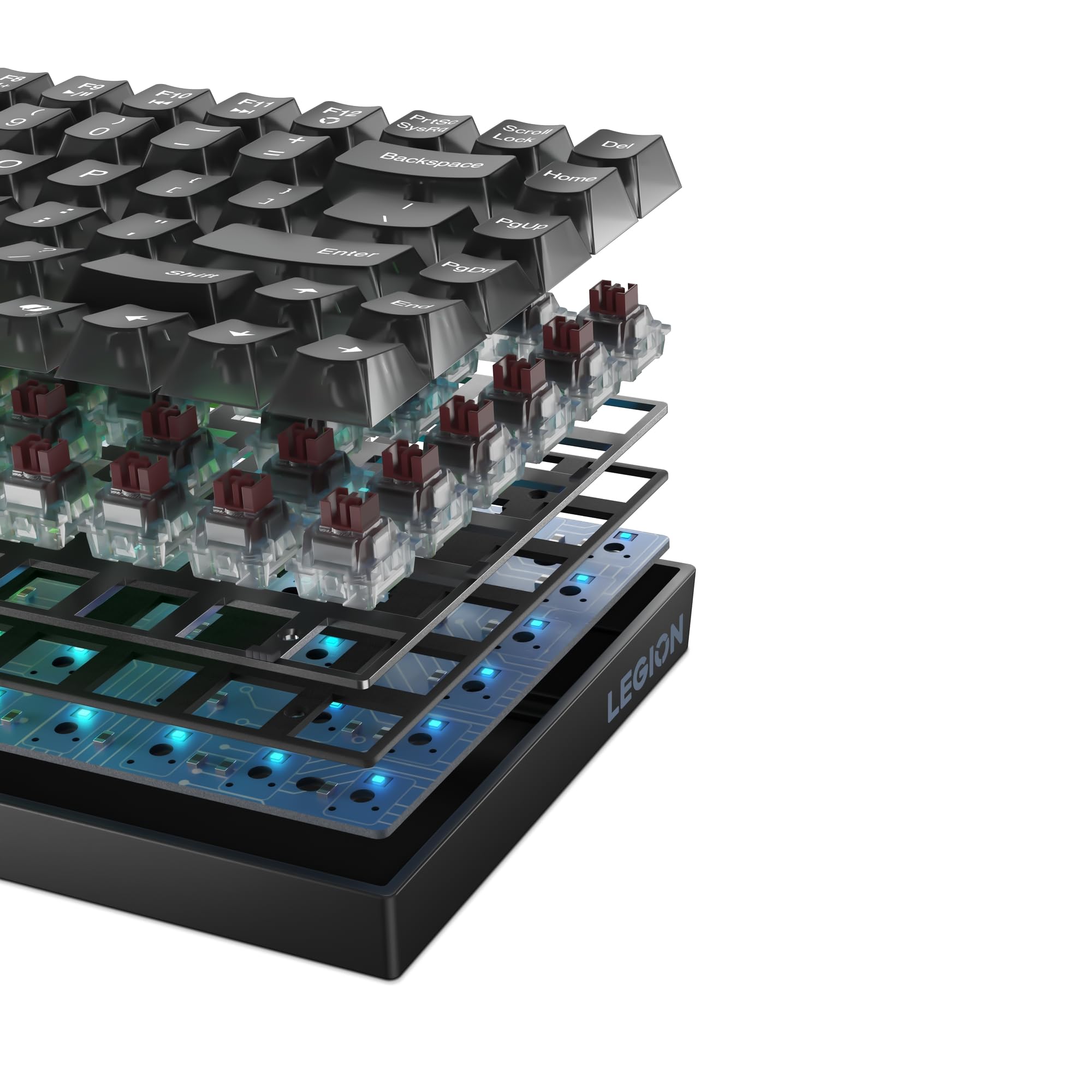 Lenovo Legion K510 Mini Pro Mechanical Gaming Keyboard – 75% Layout, Brown Tactile Switch, UK 84-Key 12