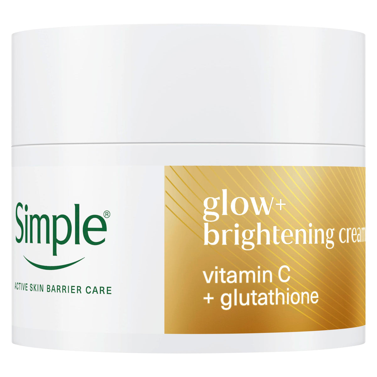 Simple Glow+ Brightening Facial Moisturiser Cream with Vitamin C & Glutathione - 50 ml