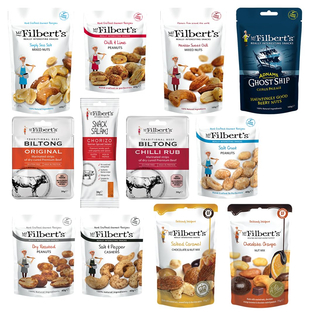 Mr Filbert's For Him Selection Box - Nuts, Olives & Cured Meats Snack Gift 2