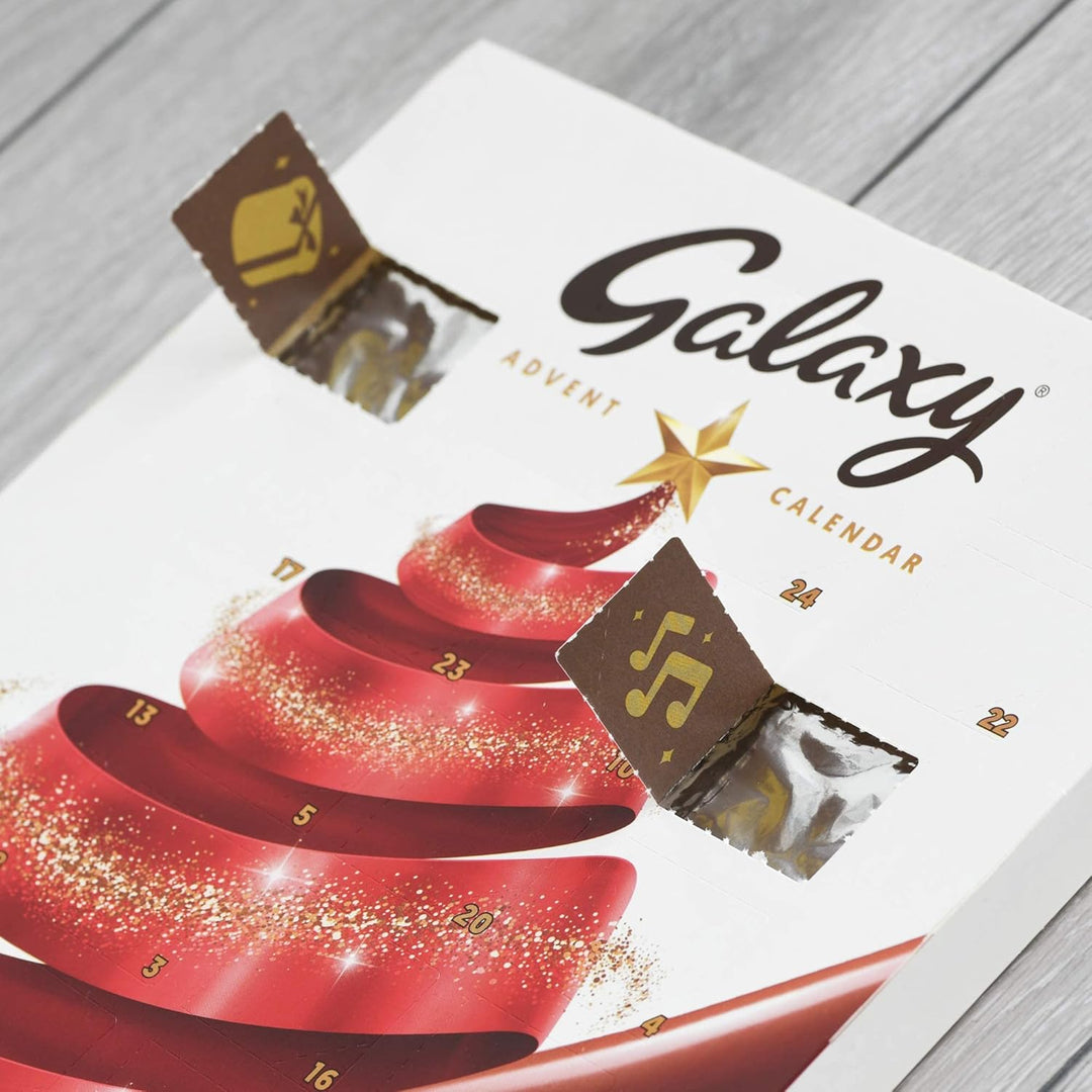 Galaxy Christmas Chocolate Advent Calendar 2022 - Milk Chocolate Countdown to Christmas, Festive Gift for Chocolate Lovers