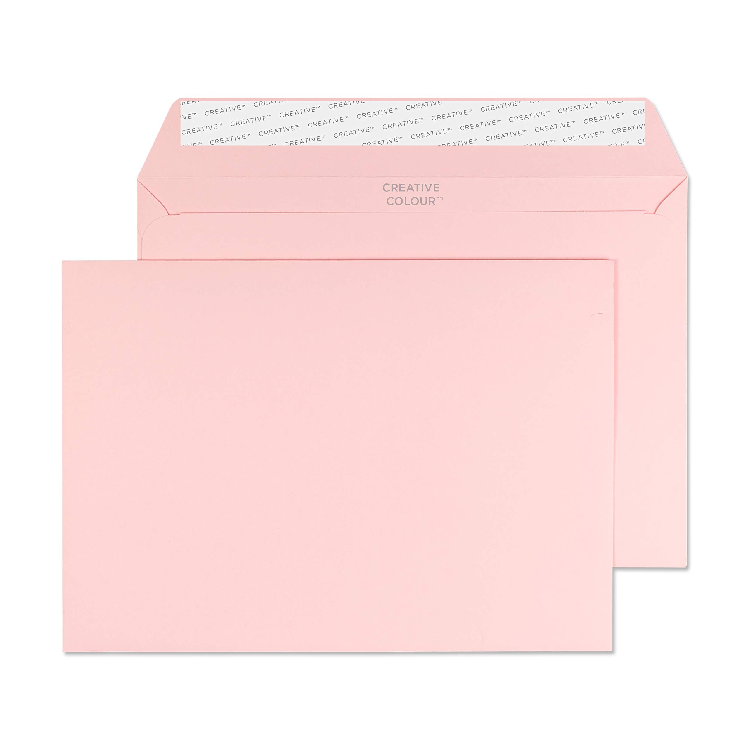 Blake Creative Colour C5 Wallet Envelopes 162 x 229 mm 120 gsm Peel & Seal Baby Pink - Pack of 25 1