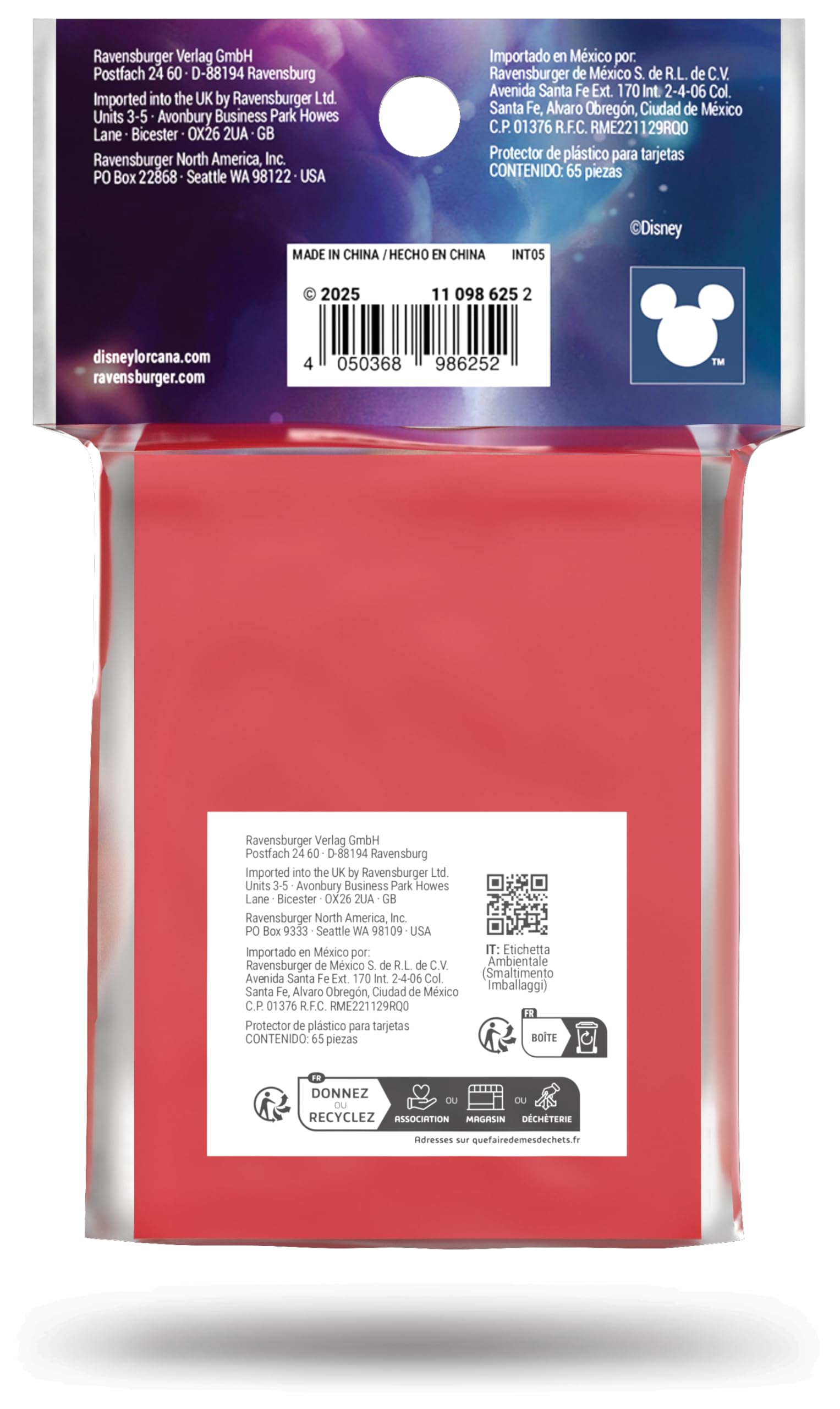 Ravensburger Disney Lorcana Trading Card Game - 65 Goofy Card Sleeves | Matte Finish | Standard Size 5