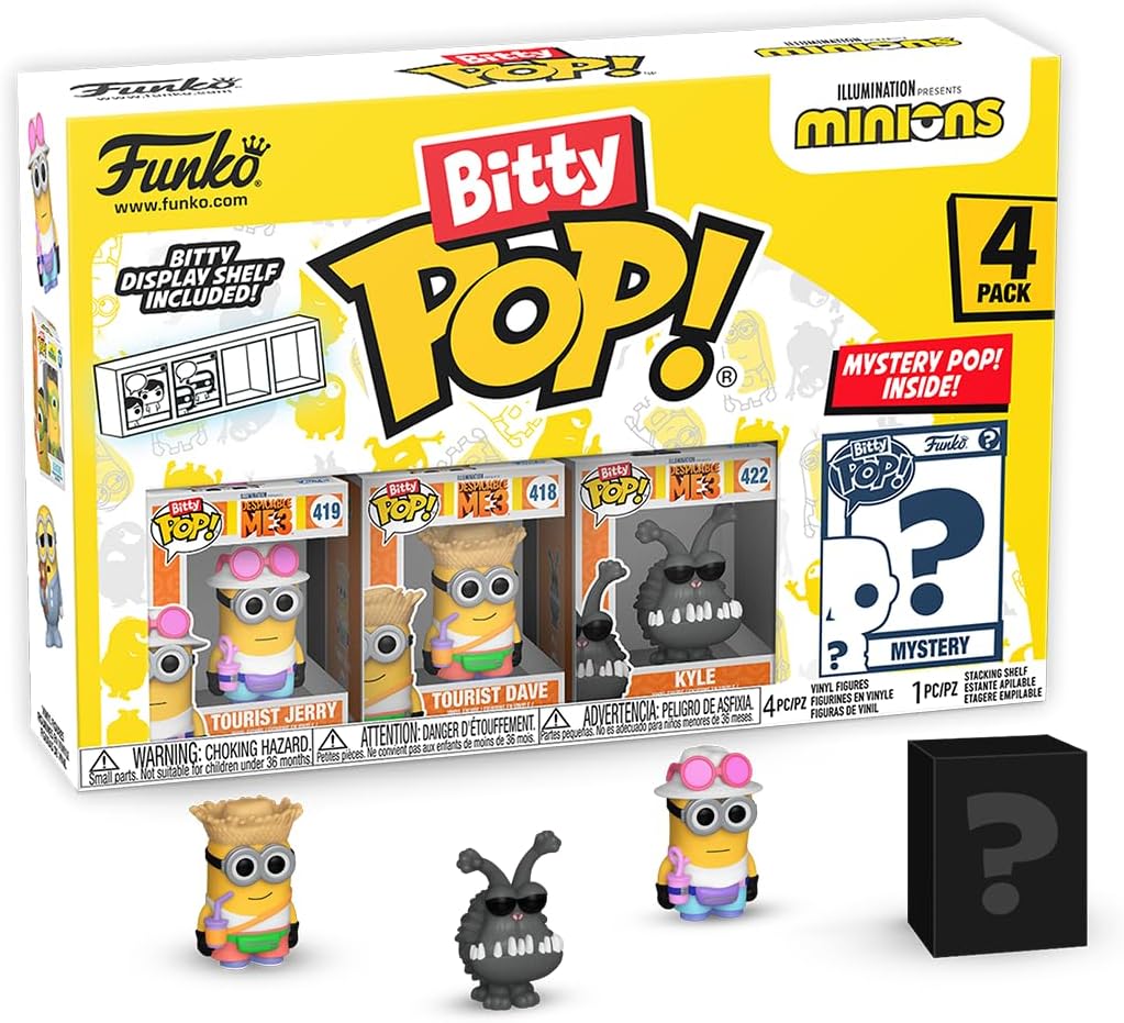 Funko Bitty POP! Minions and A Surprise Mystery Mini Figure - 0.9 Inch (2.2 Cm)