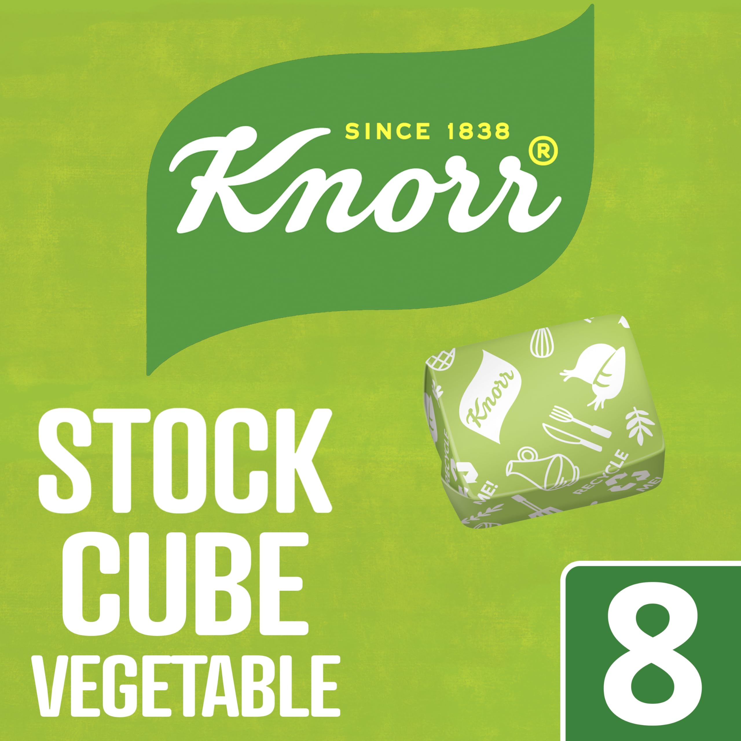 Knorr Vegetable Stock Cubes - Richer Flavour, Gluten-Free | 8 x 10g Cubes 2