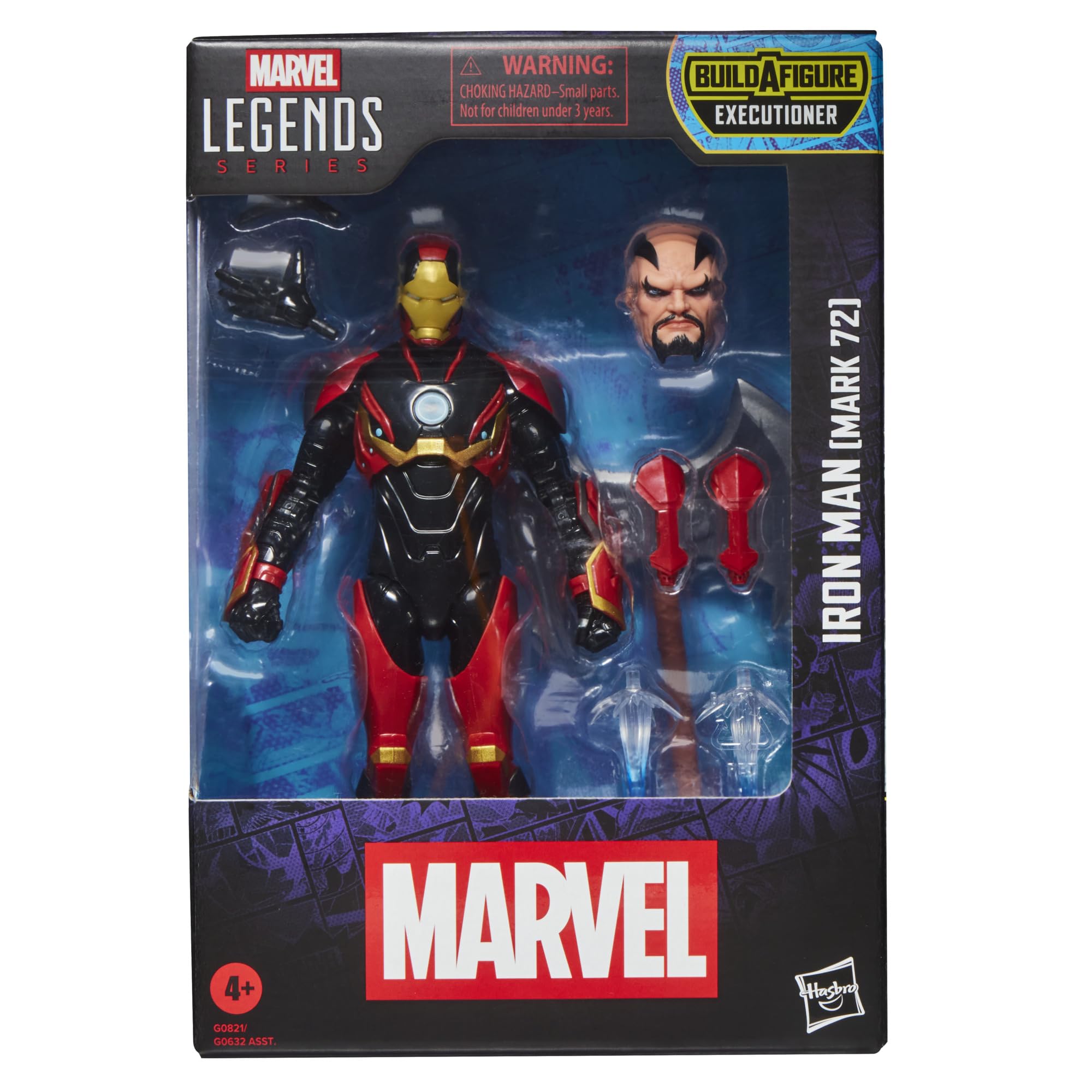 Hasbro Marvel Legends Iron Man (Mark 72) Action Figure - 15-cm Scale, 6 Accessories