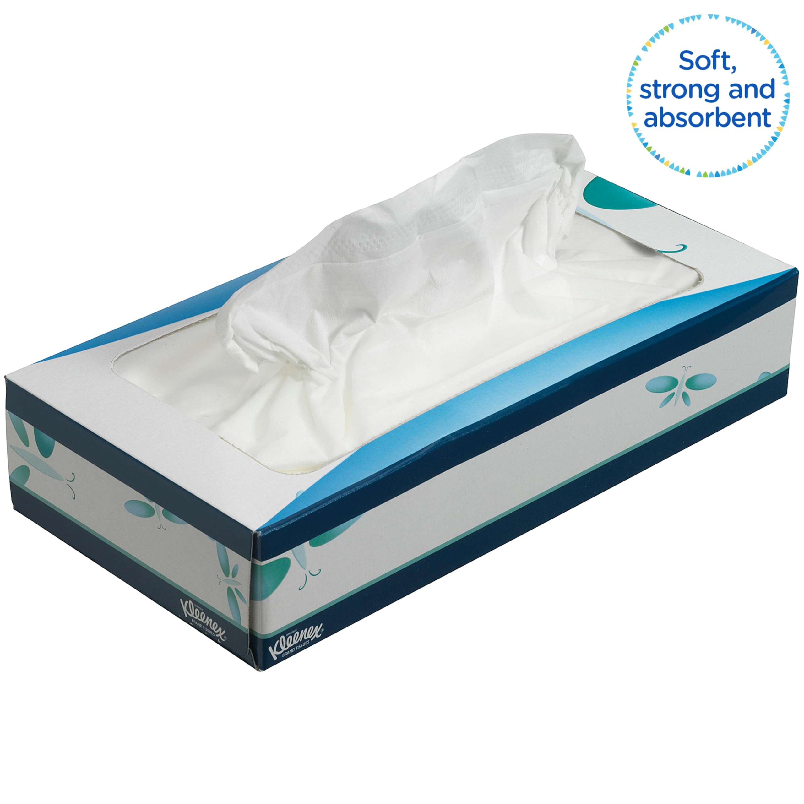 Kleenex Facial Tissues - 3-Ply Soft & Strong White Tissues | 12 Boxes of 72 Tissues 4