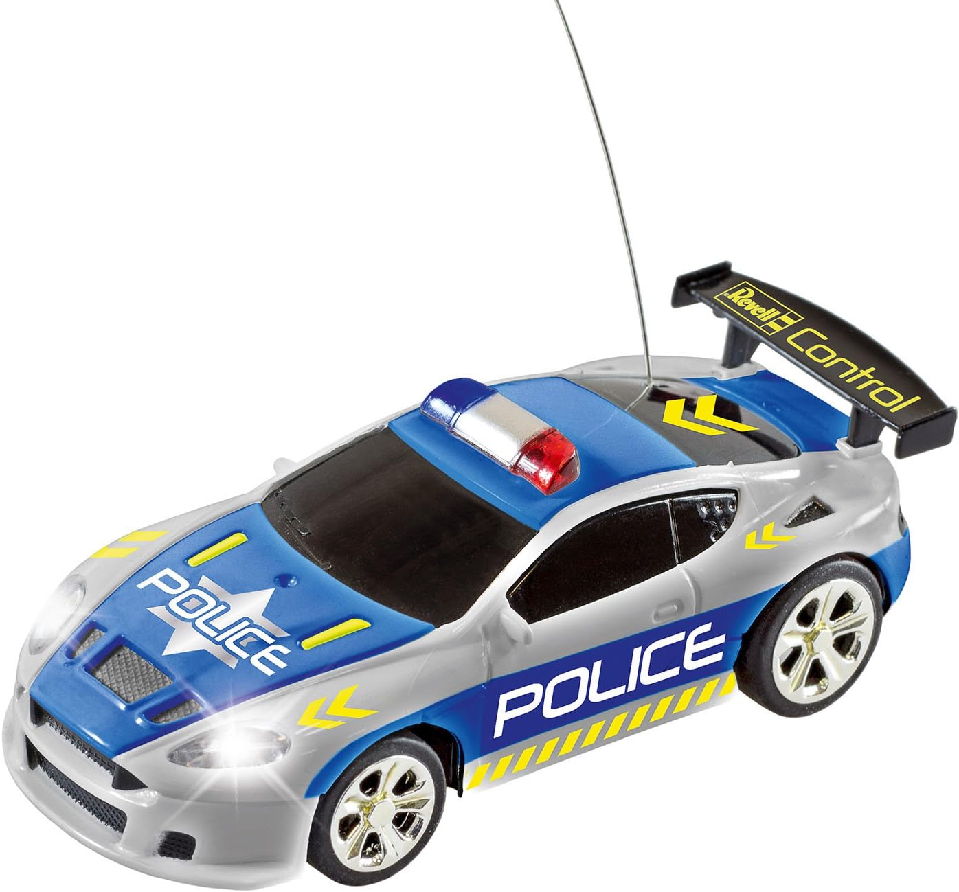 Revell 23559 Mini RC Police Car - 27MHz Remote Control with LED Lights, Fast Charging, Long Play Time 5