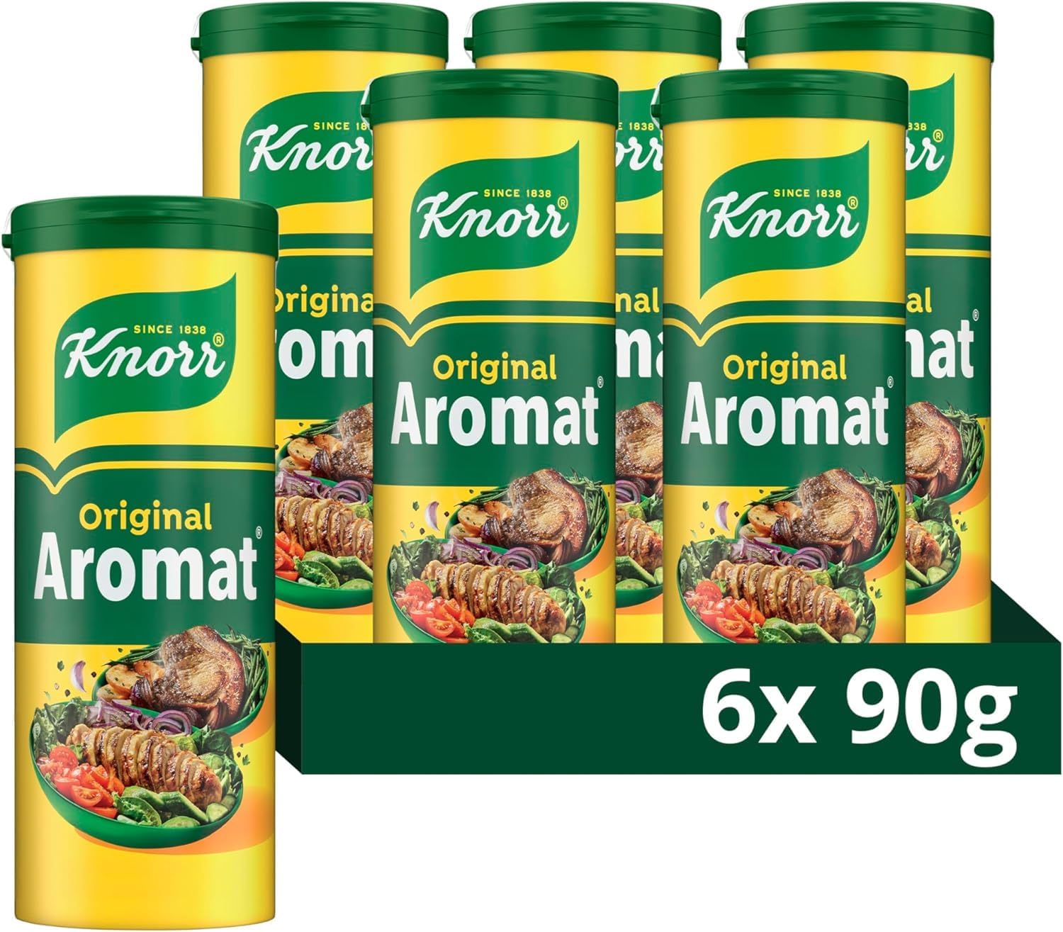 Knorr Aromat Original All Purpose Savoury Seasoning - 6x 90g Free from Artificial Colours & Preservatives 1