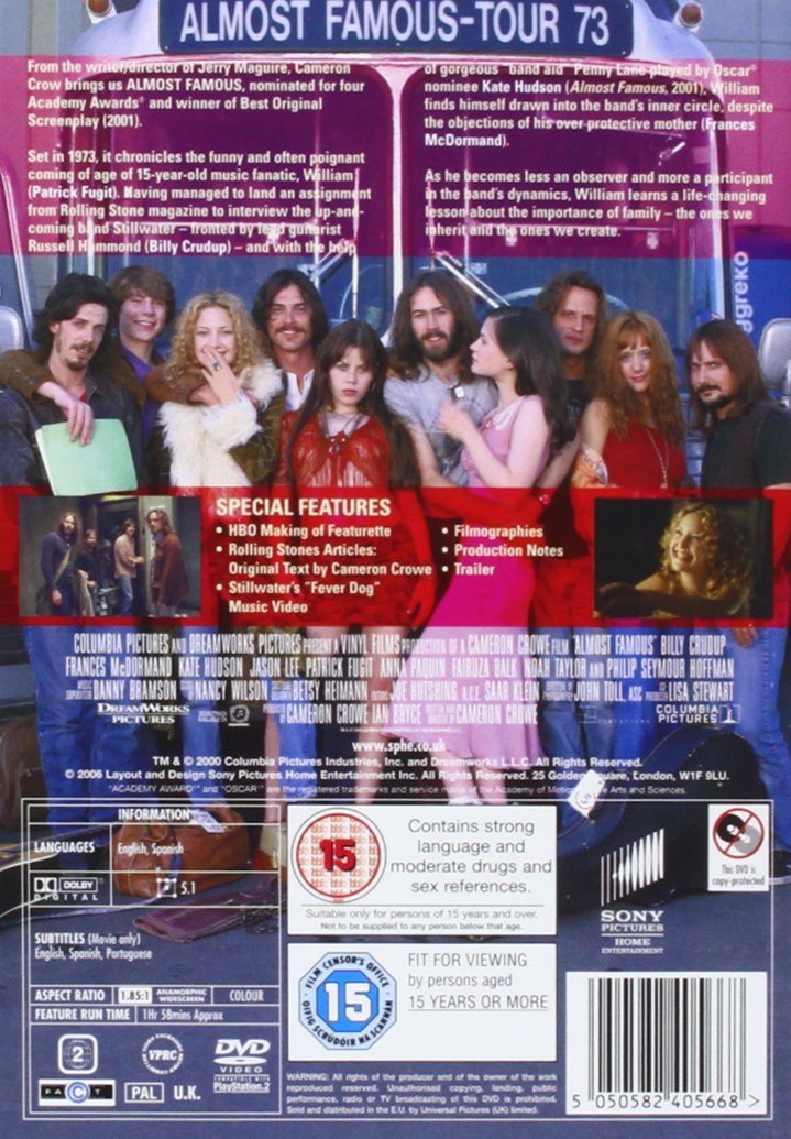 Almost Famous [DVD]