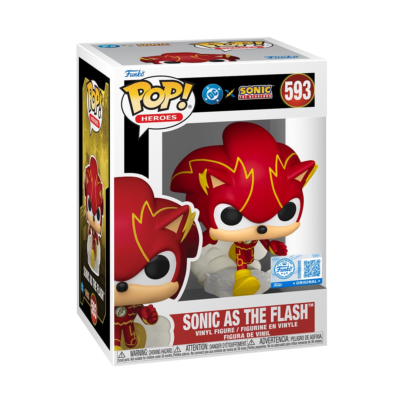 Funko Pop! Heroes: Justice League & Sonic - Sonic/Flash Hybrid Vinyl Figure 1