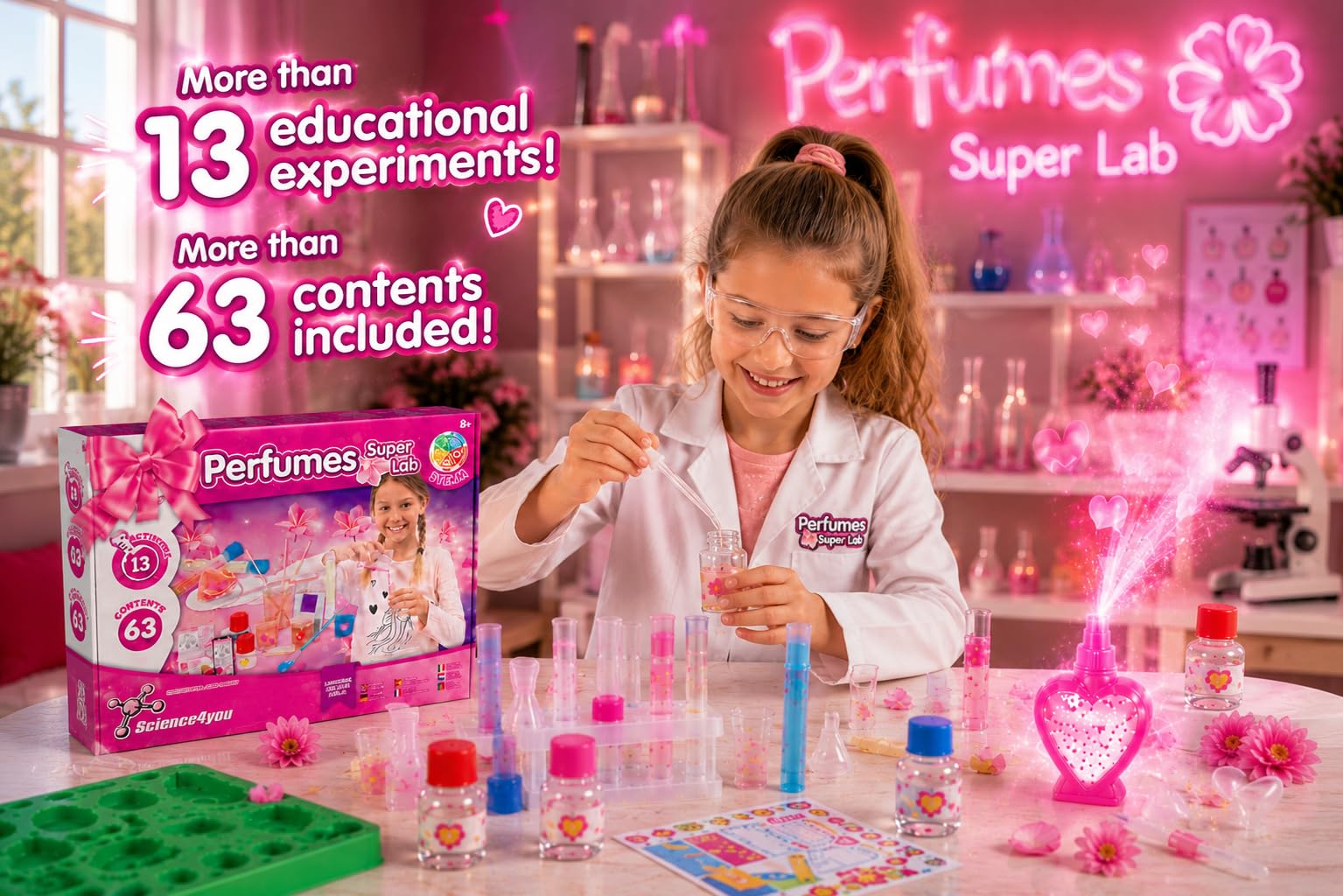 Science4you Perfume Super Lab for Kids +8 Years | 13 Experiments | 63 Contents 3