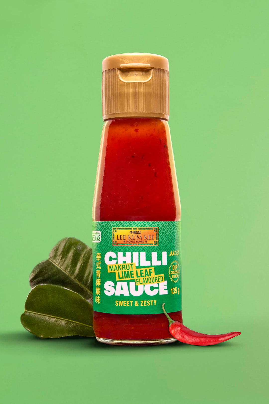 Lee Kum Kee Chilli Sauce Set – 3-Pack (Yuzu 140g, Sesame 135g, Makrut Lime Leaf 135g)