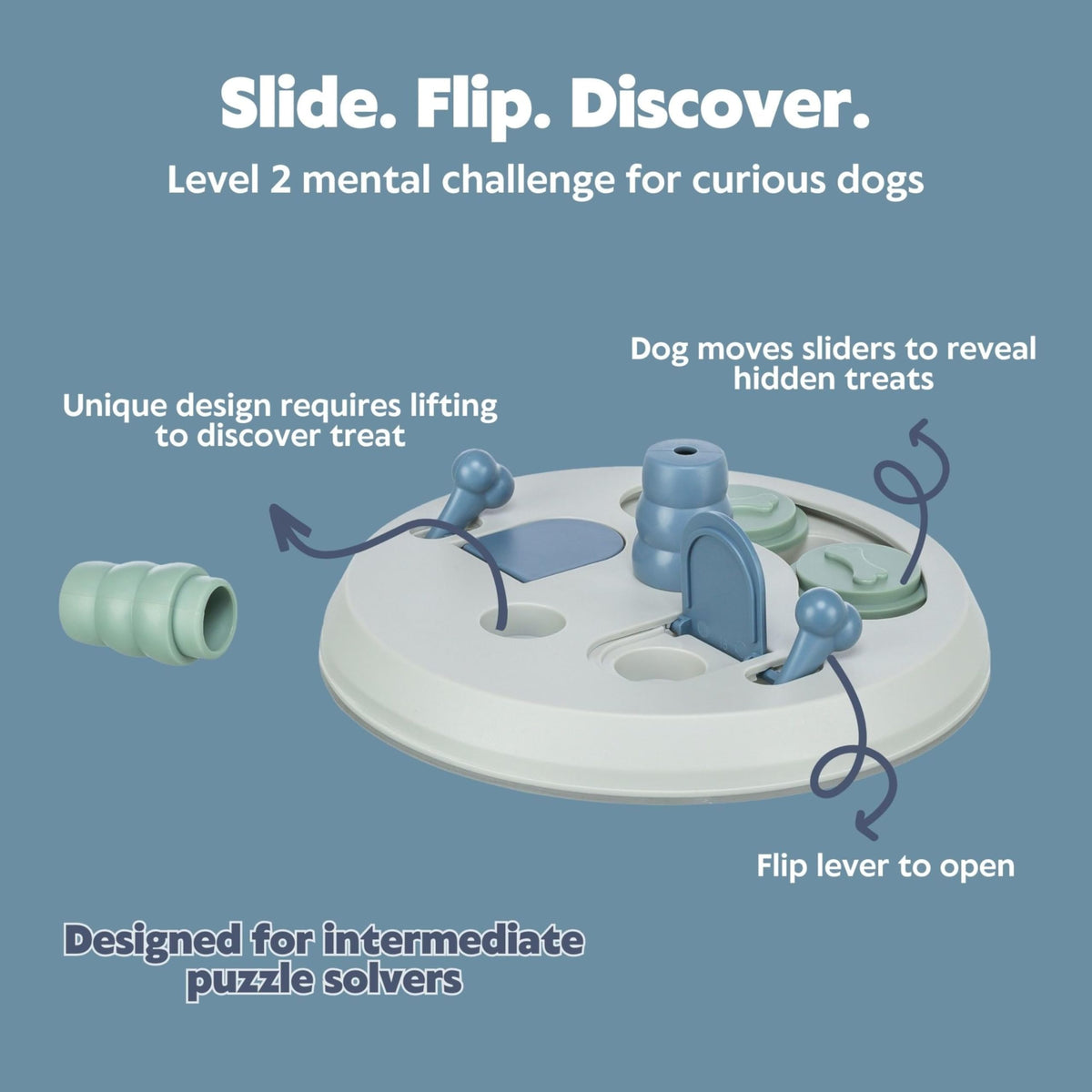 TRIXIE Dog Activity Flip Board - 23 cm - Assorted Colours