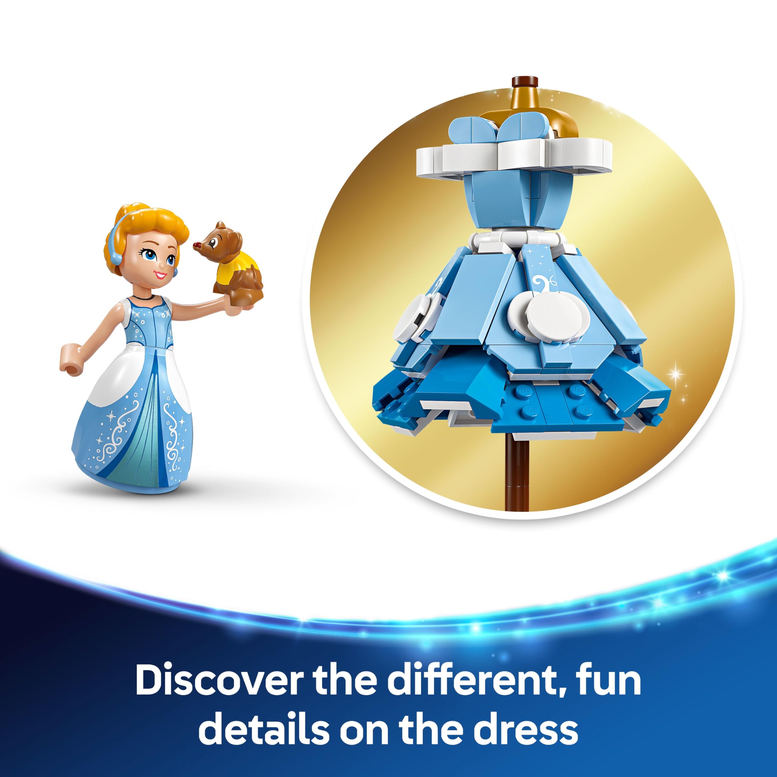 LEGO Disney Princess Cinderella's Dress 43266 Building Set | Ages 9+ | Multicolor 3