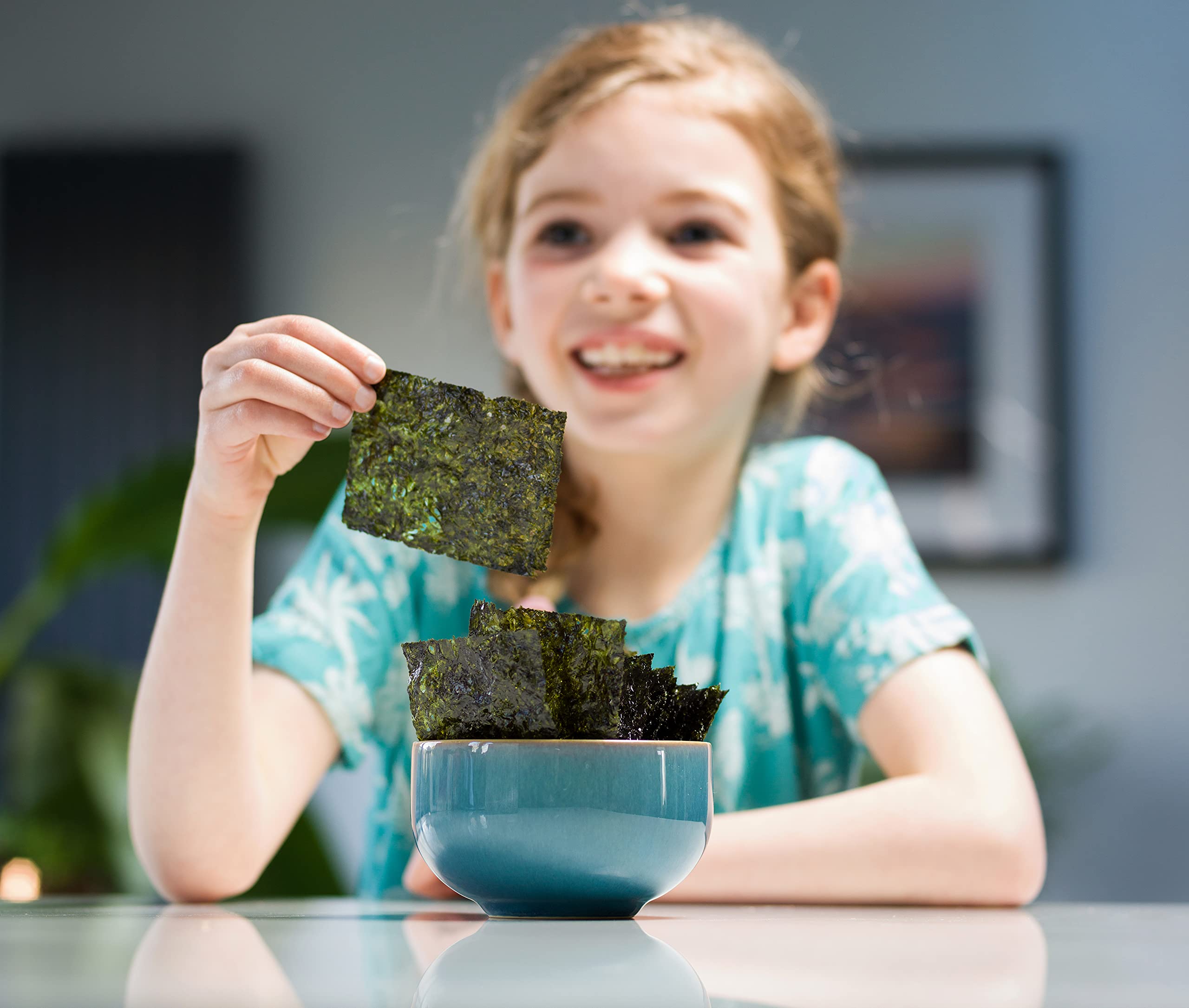 Emma Basic Crispy Seaweed 20g (Pack of 4) - High Fibre, Low Carb, Gluten Free Snack 2