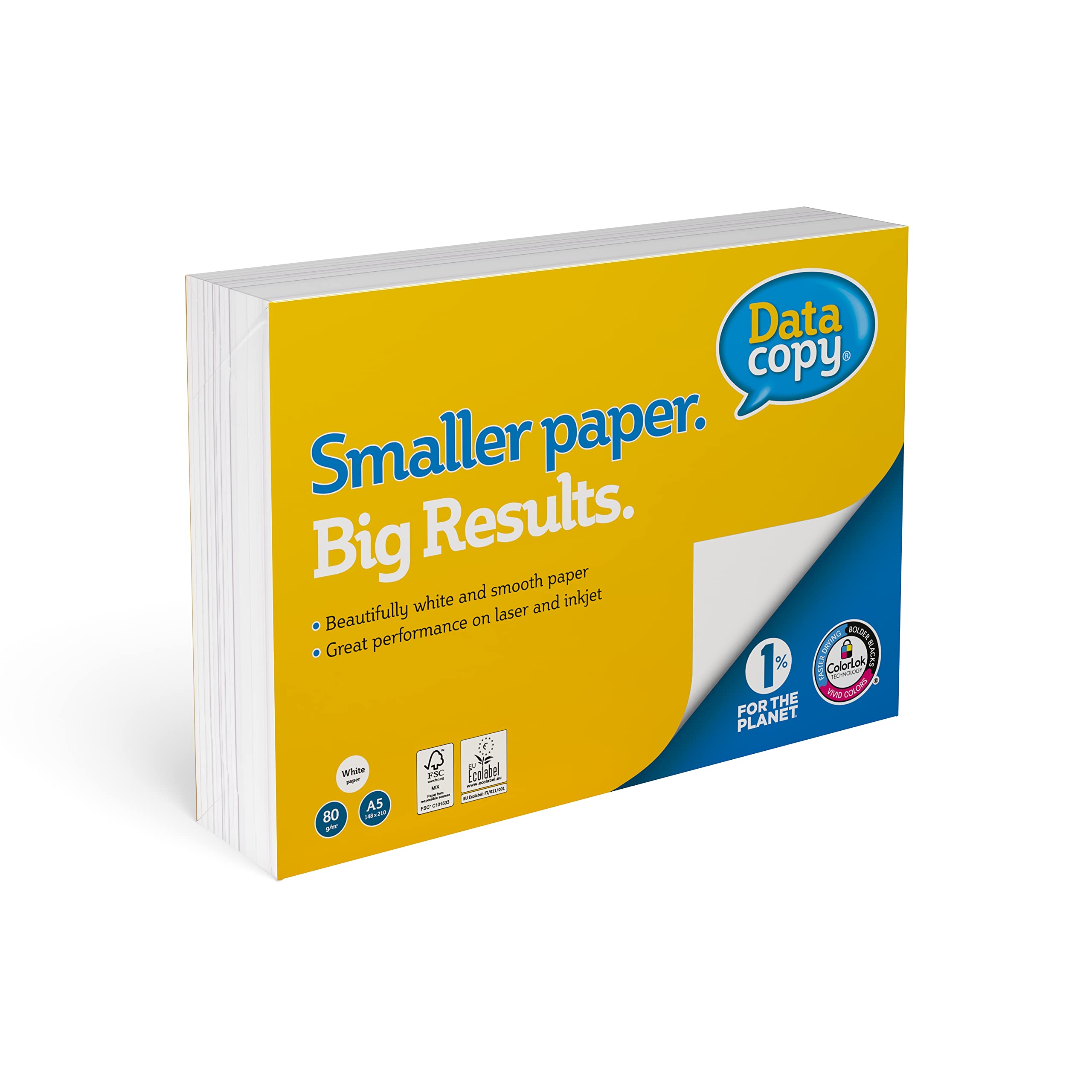 DATA COPY Premium A5 Paper 80gsm - 500 Sheets | High Volume Compatible | FSC Certified