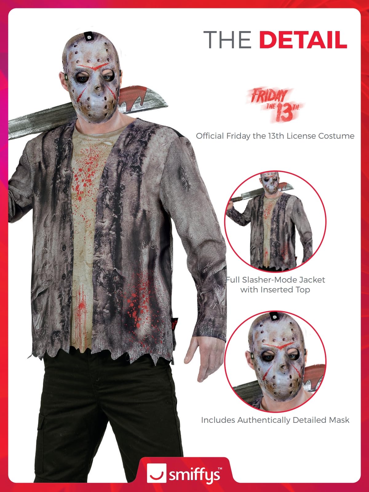 Smiffys Jason Voorhees Costume - Men's L Size 4