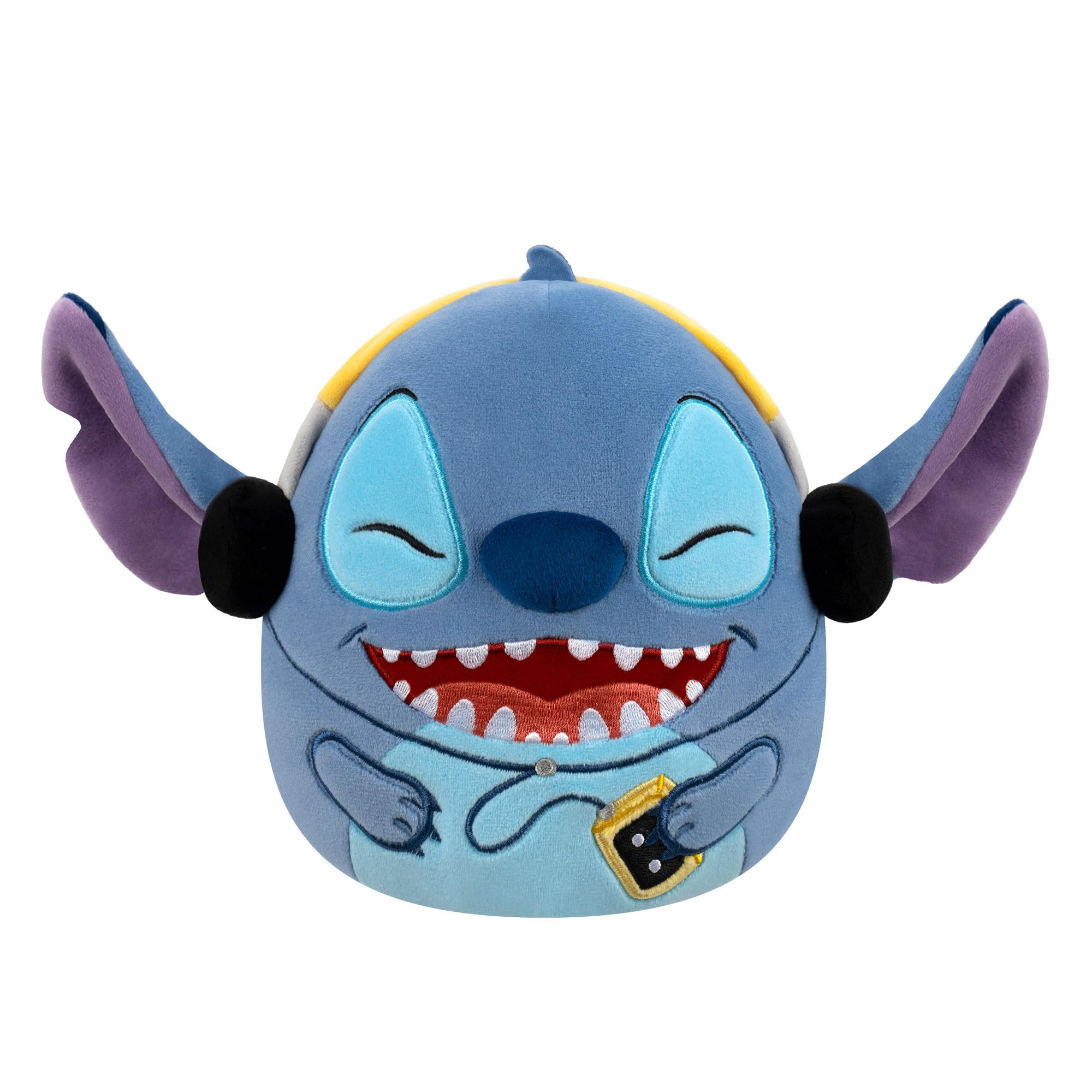 Squishmallows 8-Inch Disney Stitch with Headphones Plush - Soft Cuddly Toy for Kids 1