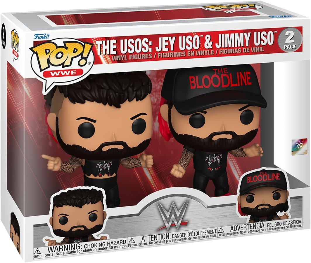 Funko Pop! WWE: Jey Uso - Uso Bros Brothers 2PK Vinyl Figure (72282)