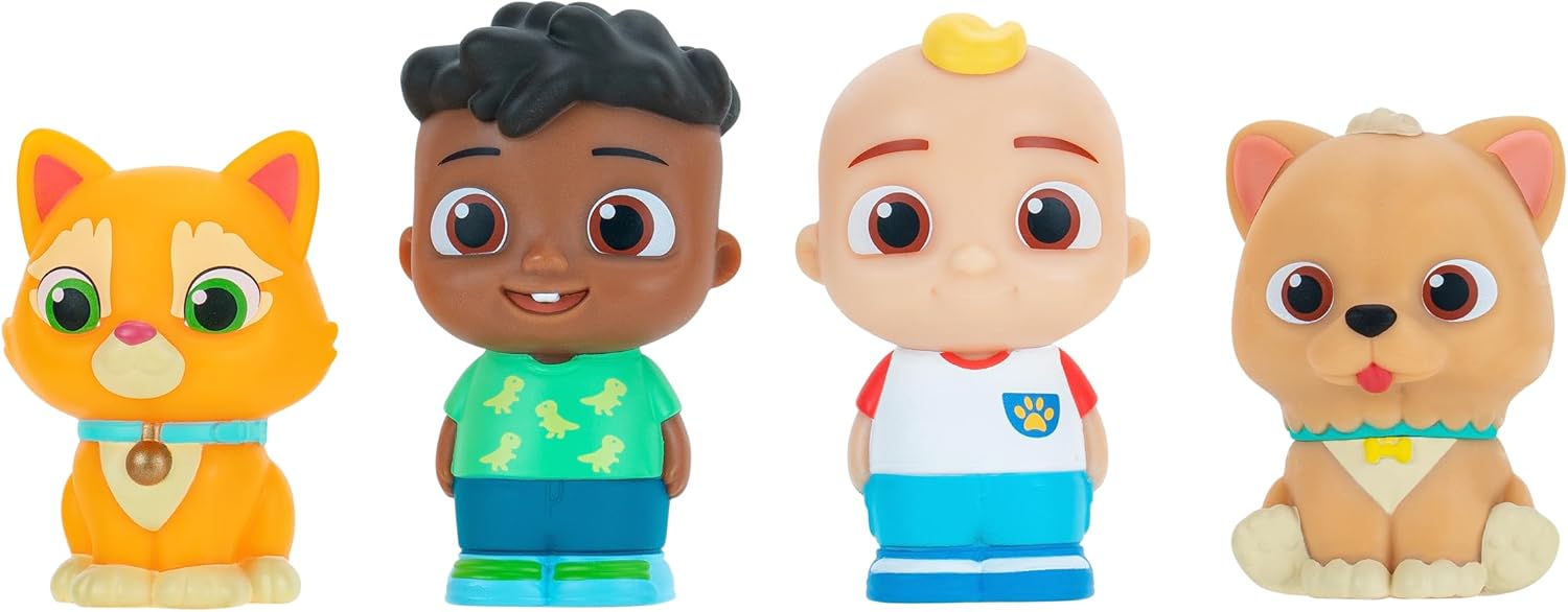 CoComelon Best Friends & Pets 4-Figure Set - Favourite Characters for Imaginative Play 1