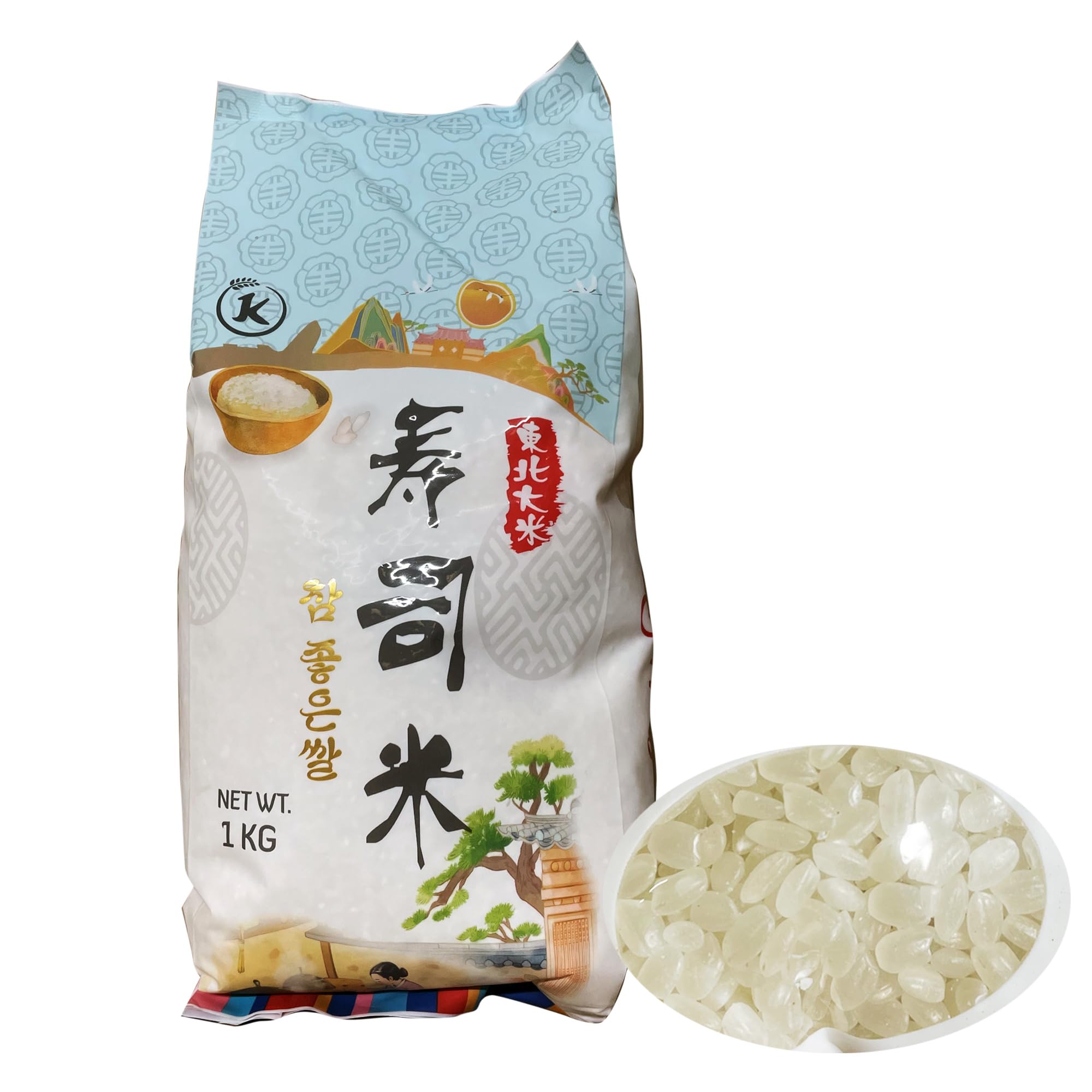 AMZGROCERY Premium Sushi Rice - Short Grain | 1kg Bag 1