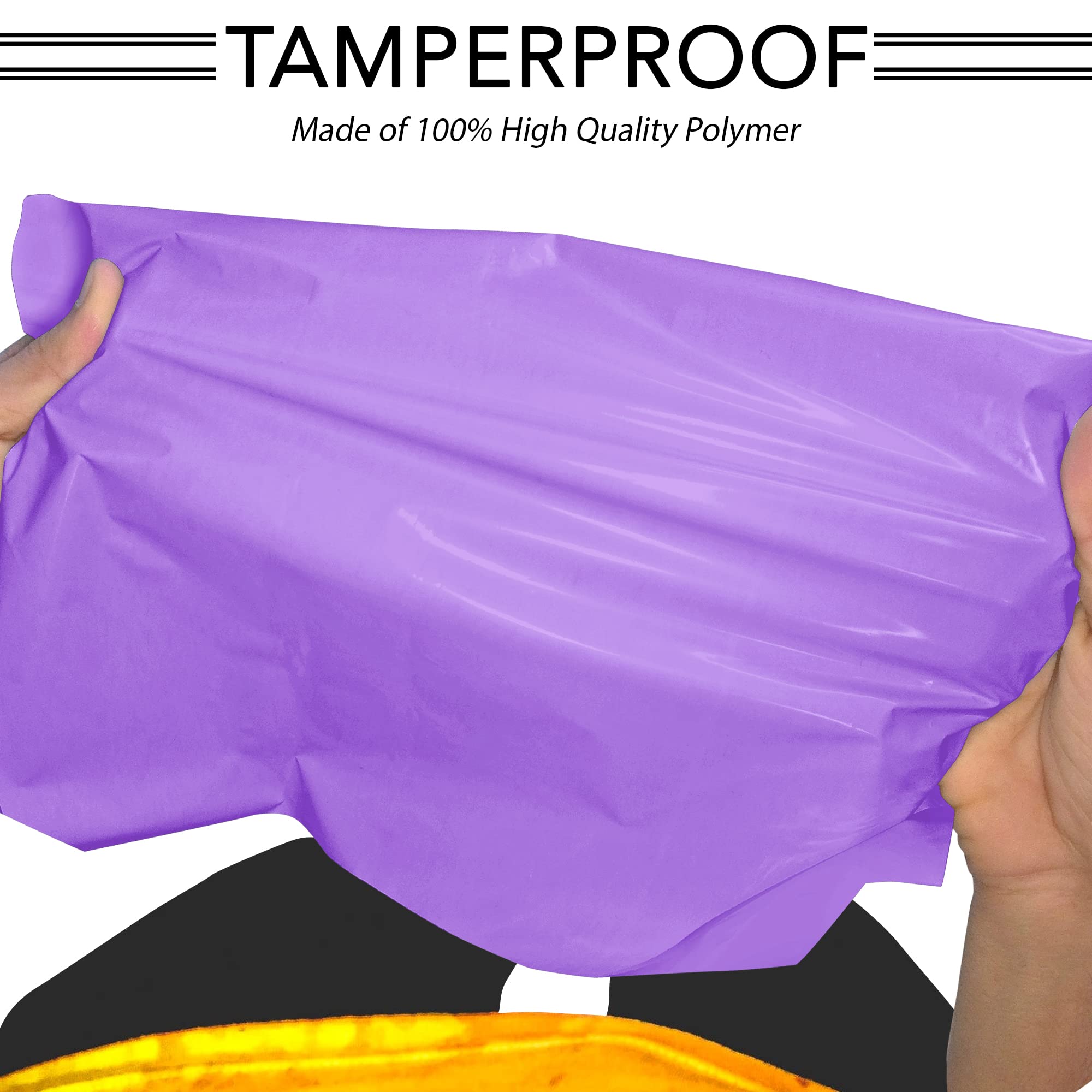 iSOUL Opaque Mailing Bags - 100 Pack, 6 x 9 Inch, Purple, Water Resistant | Self-Seal 4