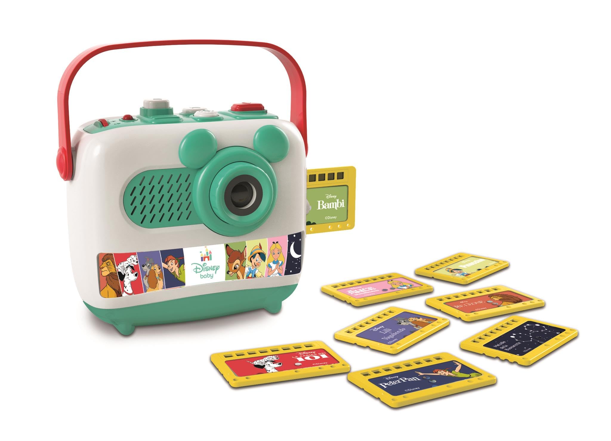 Clementoni Disney Storytime Projector - Nightlight, Music & 8 Story Cards for Toddlers 1