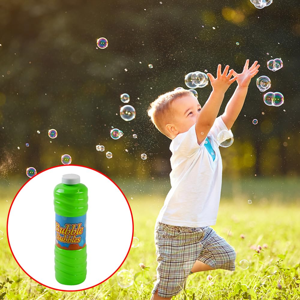 RAM Giant 1 Litre Bubble Mixture with Wand for Bubble Machines - Kids Outdoor Play (Ages 18 Months - 8 Years)