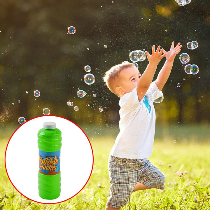 RAM Giant 1 Litre Bubble Mixture with Wand for Bubble Machines - Kids Outdoor Play (Ages 18 Months - 8 Years)