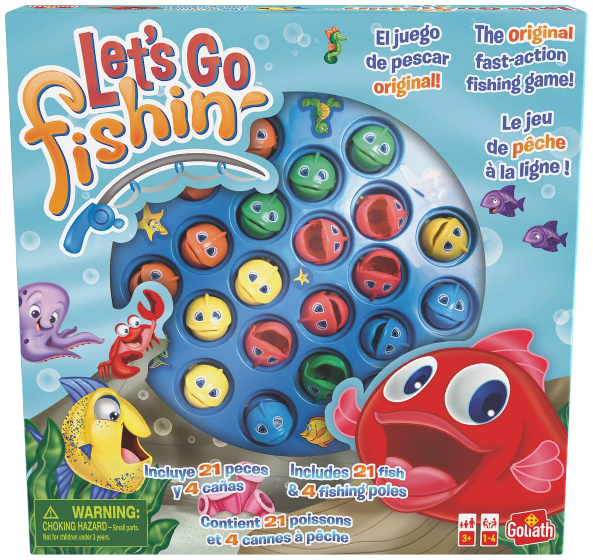 Goliath Let's Go Fishin' Classic Edition Board Game - For 1-4 Players, Ages 3+ 1