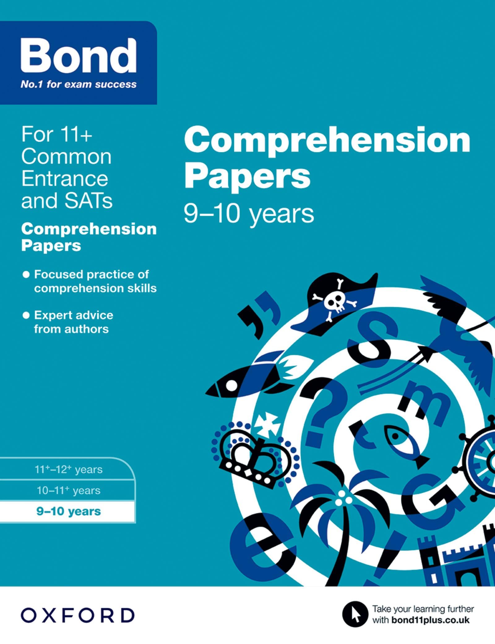 Bond 11+ English Comprehension Papers - Ages 9-10 | Study Aid | Paperback 1