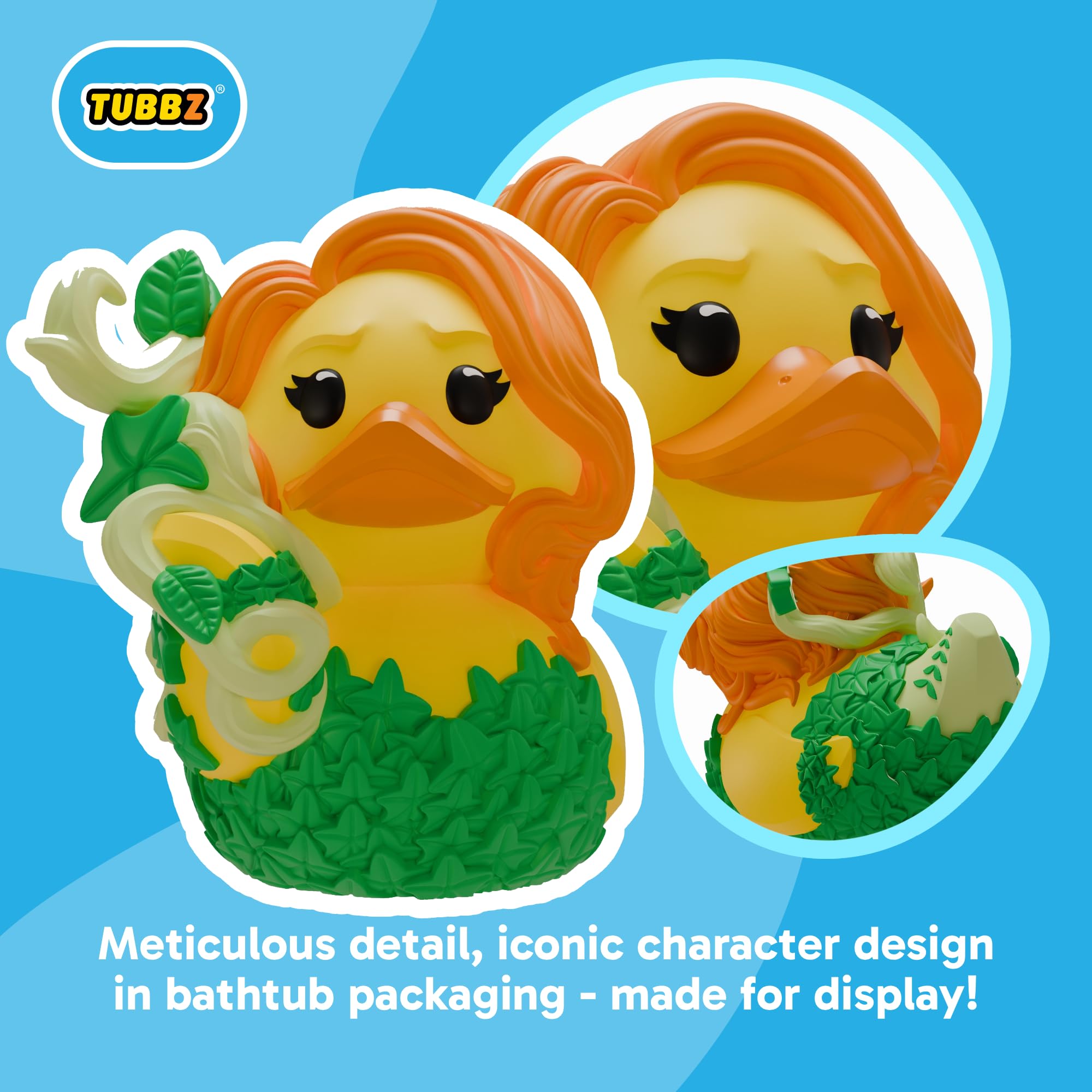 TUBBZ Poison Ivy Cosplaying Rubber Duck Collectible Figure | 9cm Tall | DC Comics 2