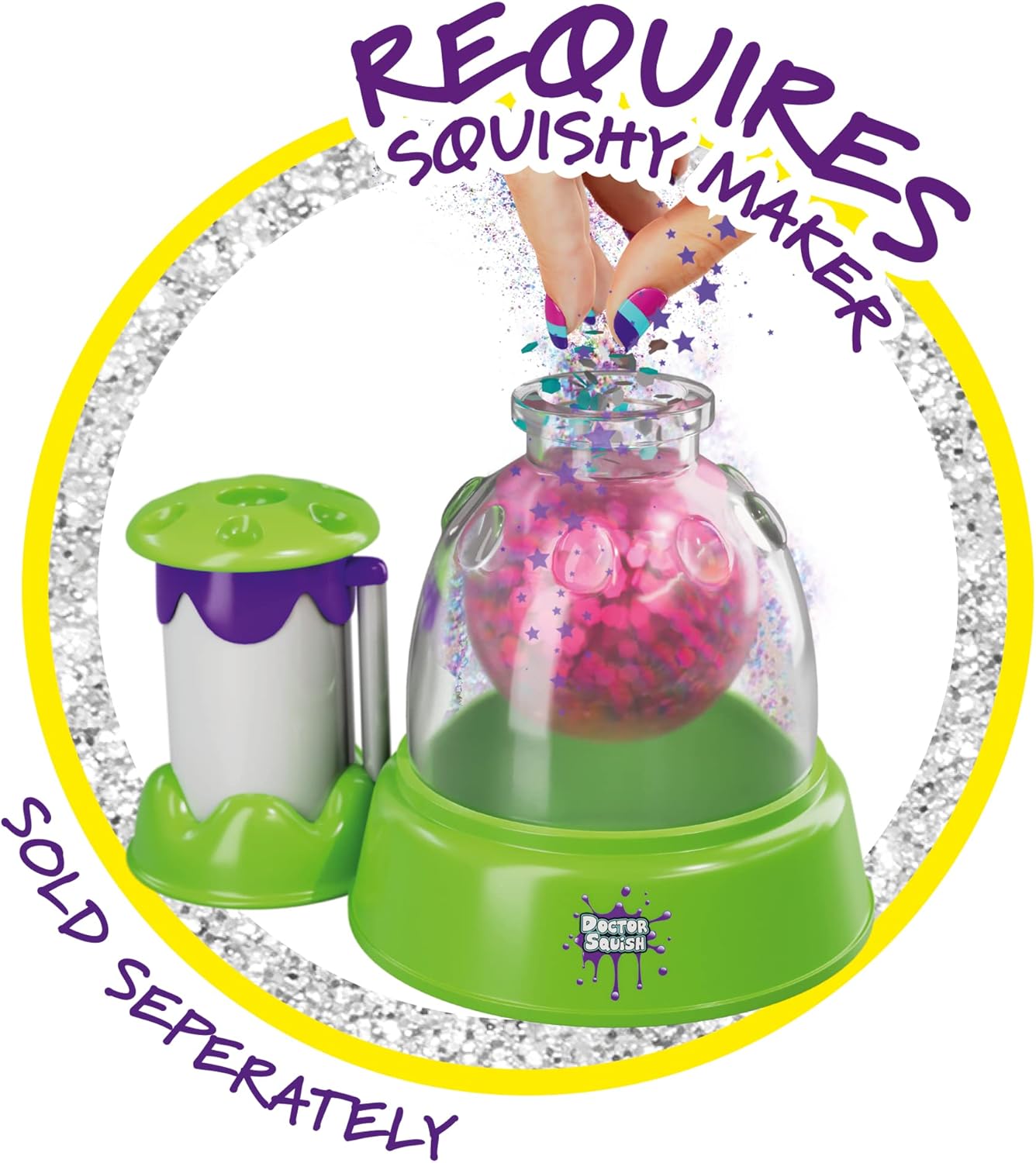 John Adams Doctor Squish Squishy Maker Refill Pack | DIY Squishy Kit with Slime Powder, TPR Squishies, Sparkles & Confetti for Creative Play 2