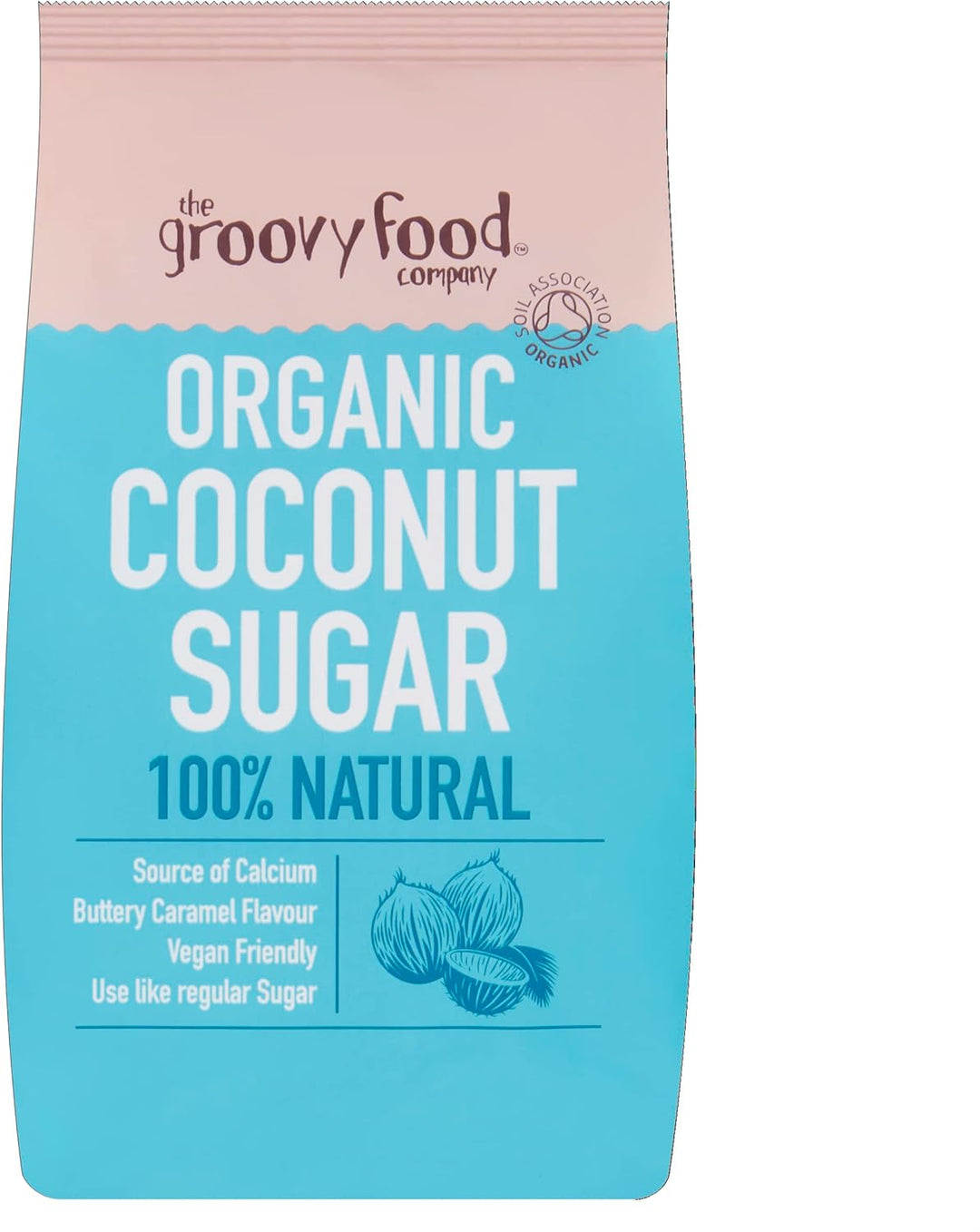 Groovy Food Company Organic Coconut Sugar 500g Butter Caramel Flavour