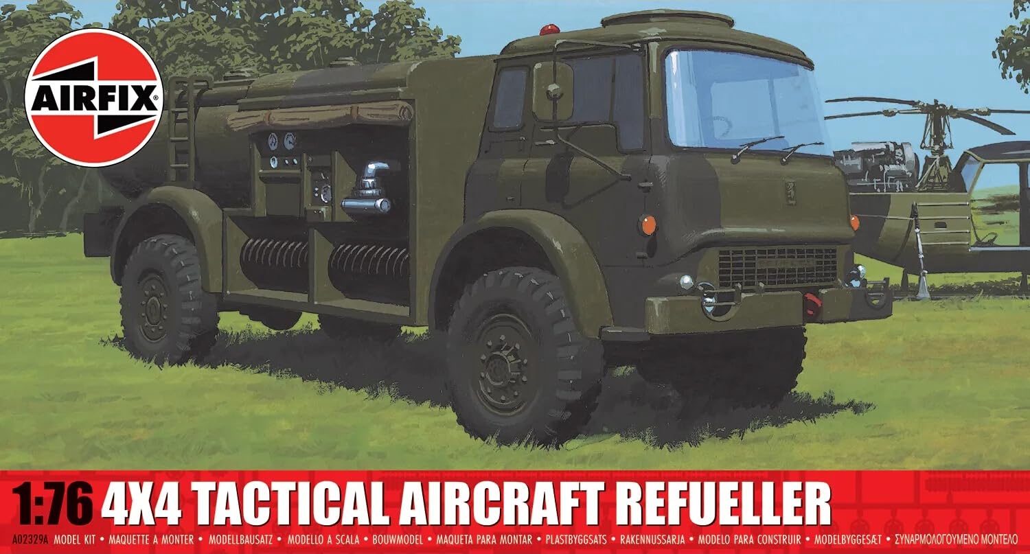 Airfix Tactical Aircraft Refueller Model Kit - 1:76 Scale, Skill Level 1