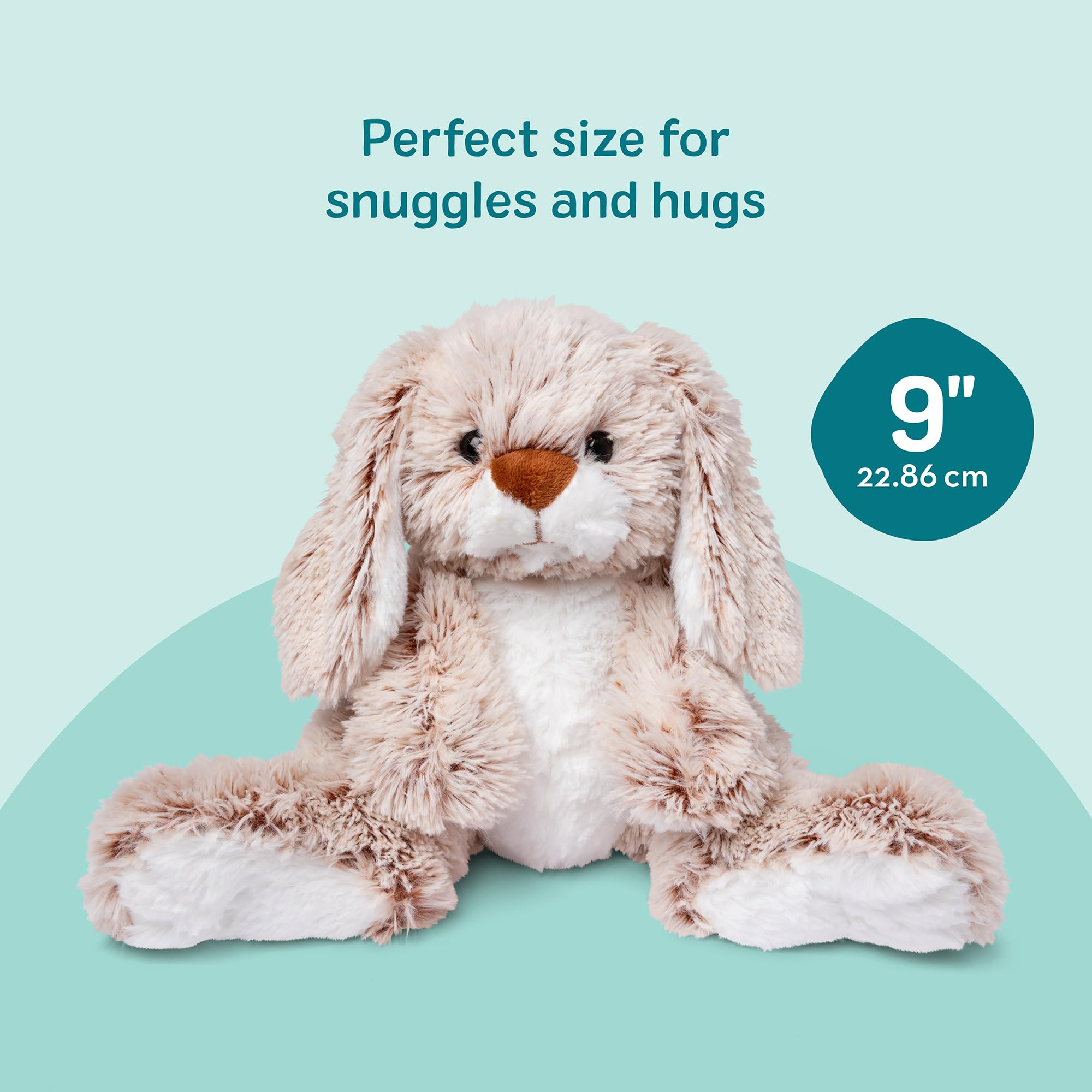 Melissa & Doug Burrow Bunny Rabbit Plush Toy | Extra-Soft Fabric | Ages 0+ | Model 6074550 8