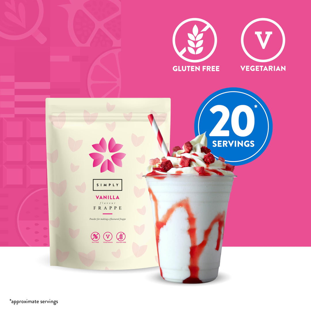 Simply - Vanilla Frappe Powder, Nut Free & Gluten Free, 1kg