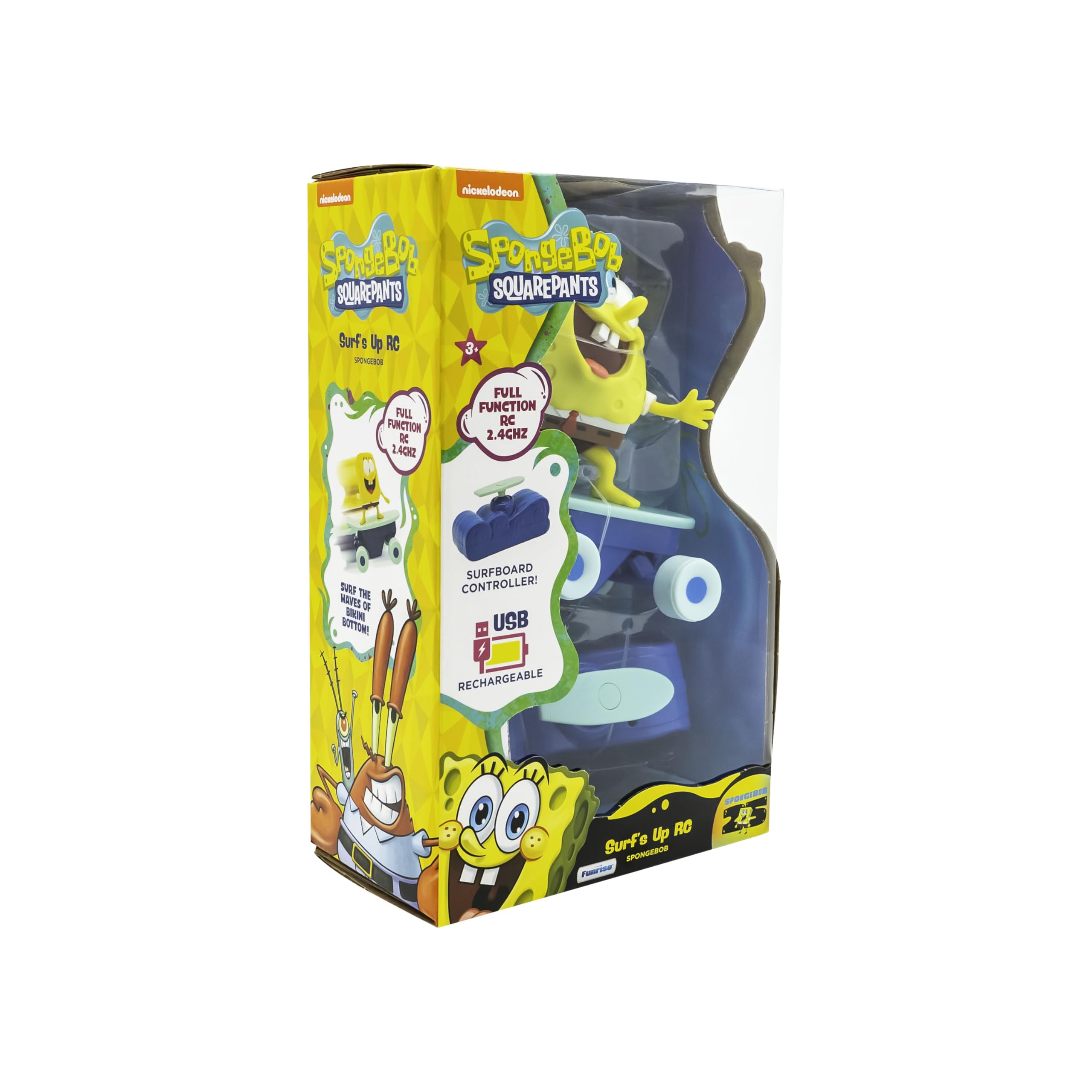 SpongeBob SquarePants Surf's Up RC Vehicle - Remote-Controlled Surfing Action, Ages 5+ 6