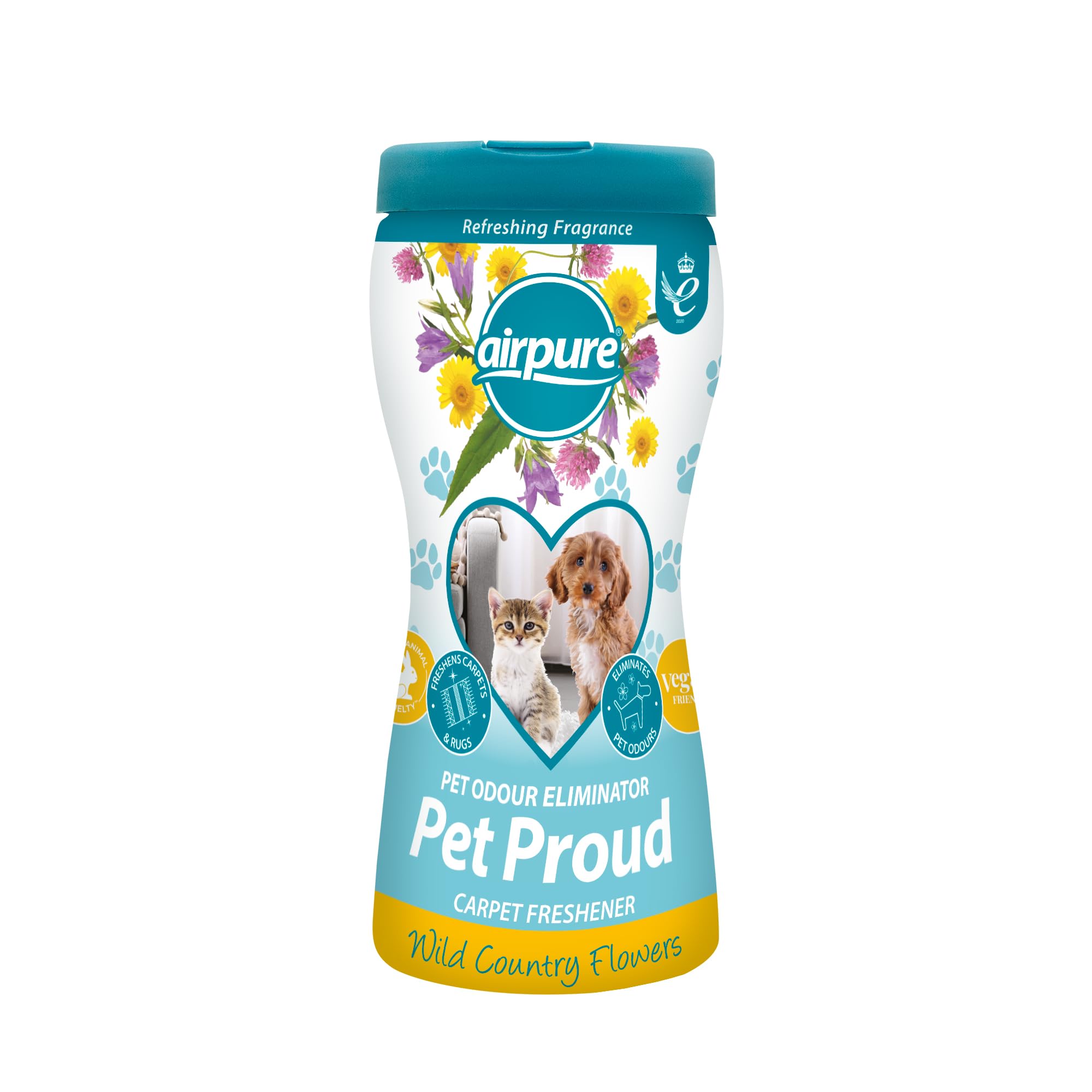 airpure Pet Proud Carpet Freshener Powder - Enzymatic Odour Eliminator for Carpets & Rugs | 500g