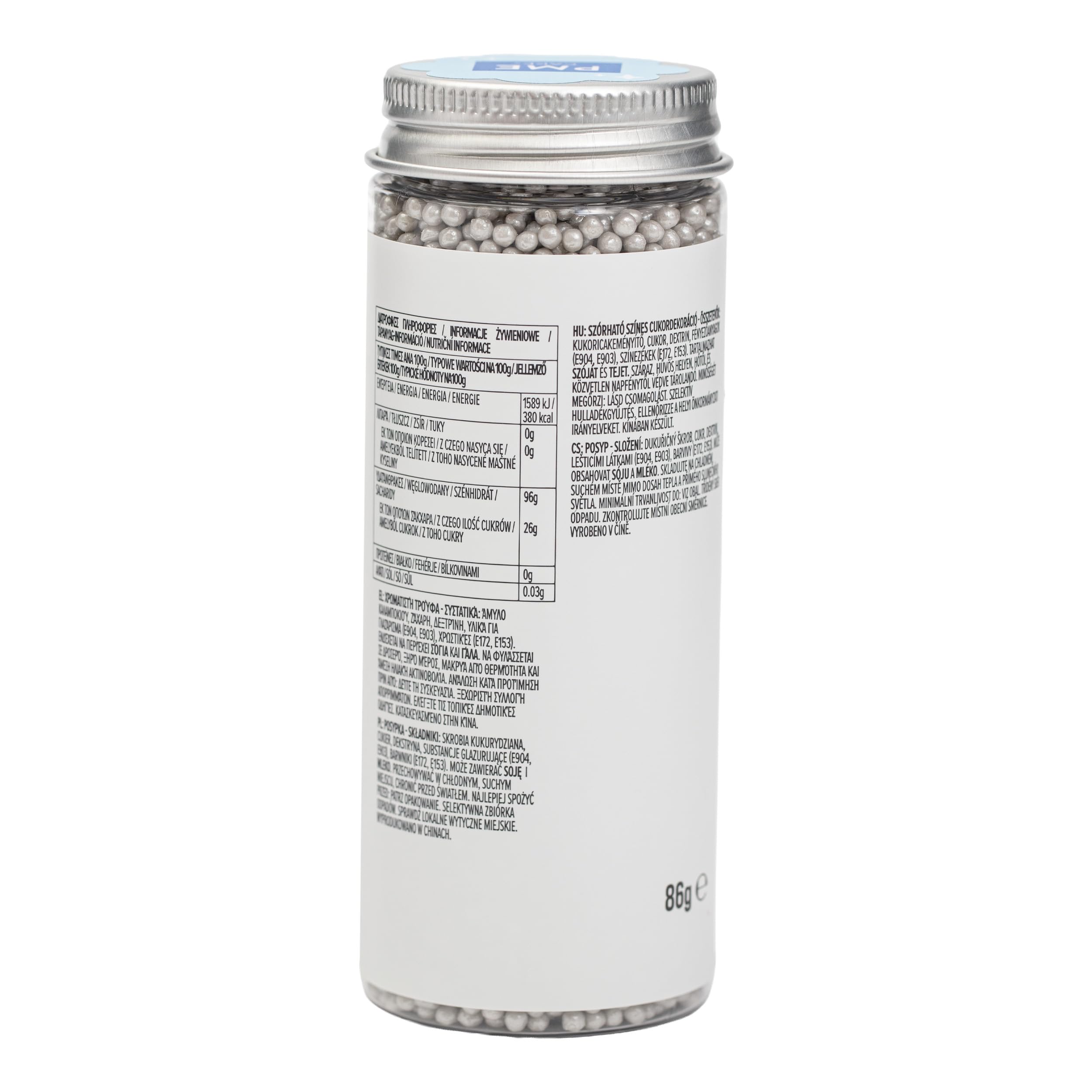 PME Silver Hundreds & Thousands Sprinkles - 86g (3oz) | SKKN203